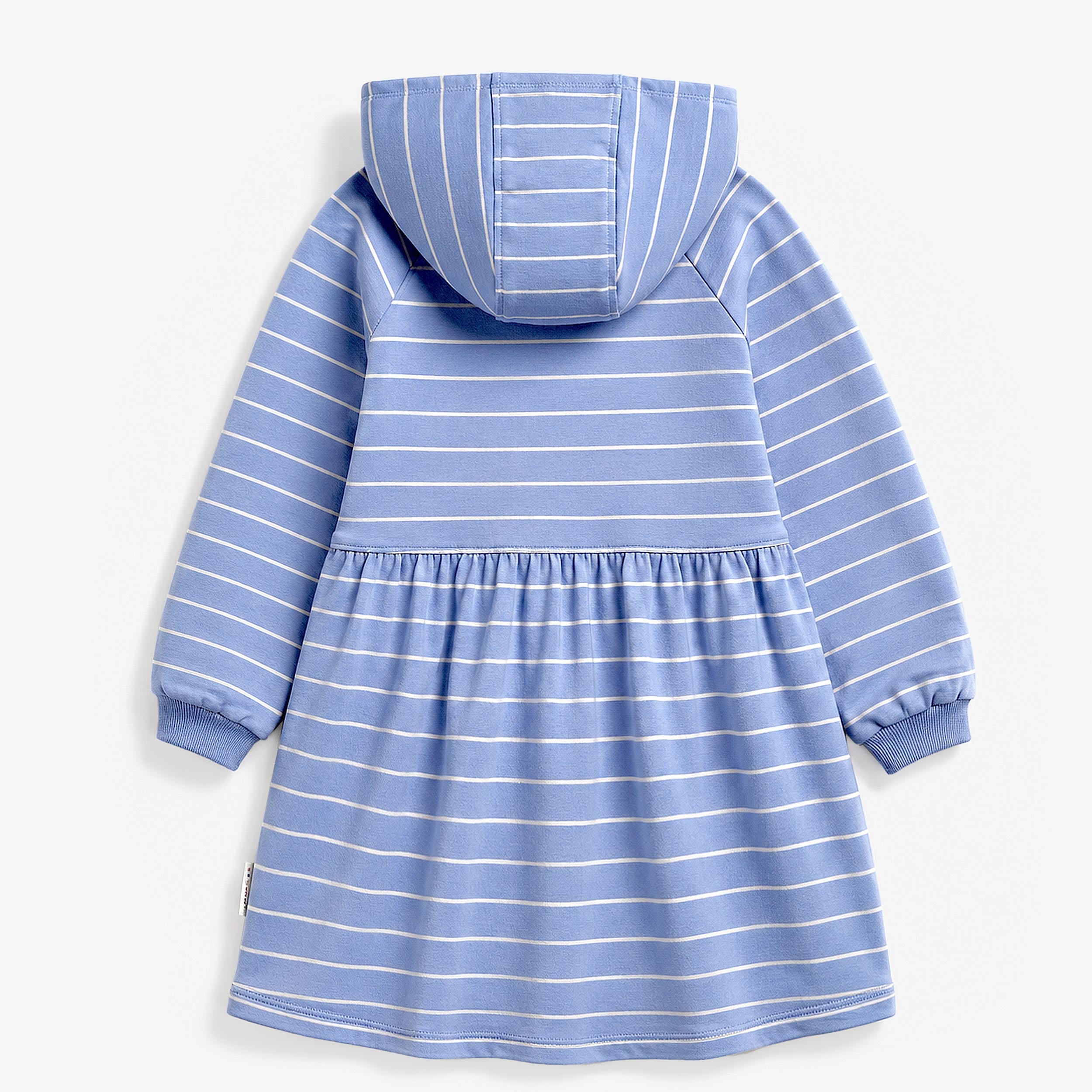 Robe à capuchon bleu à rayures, enfant