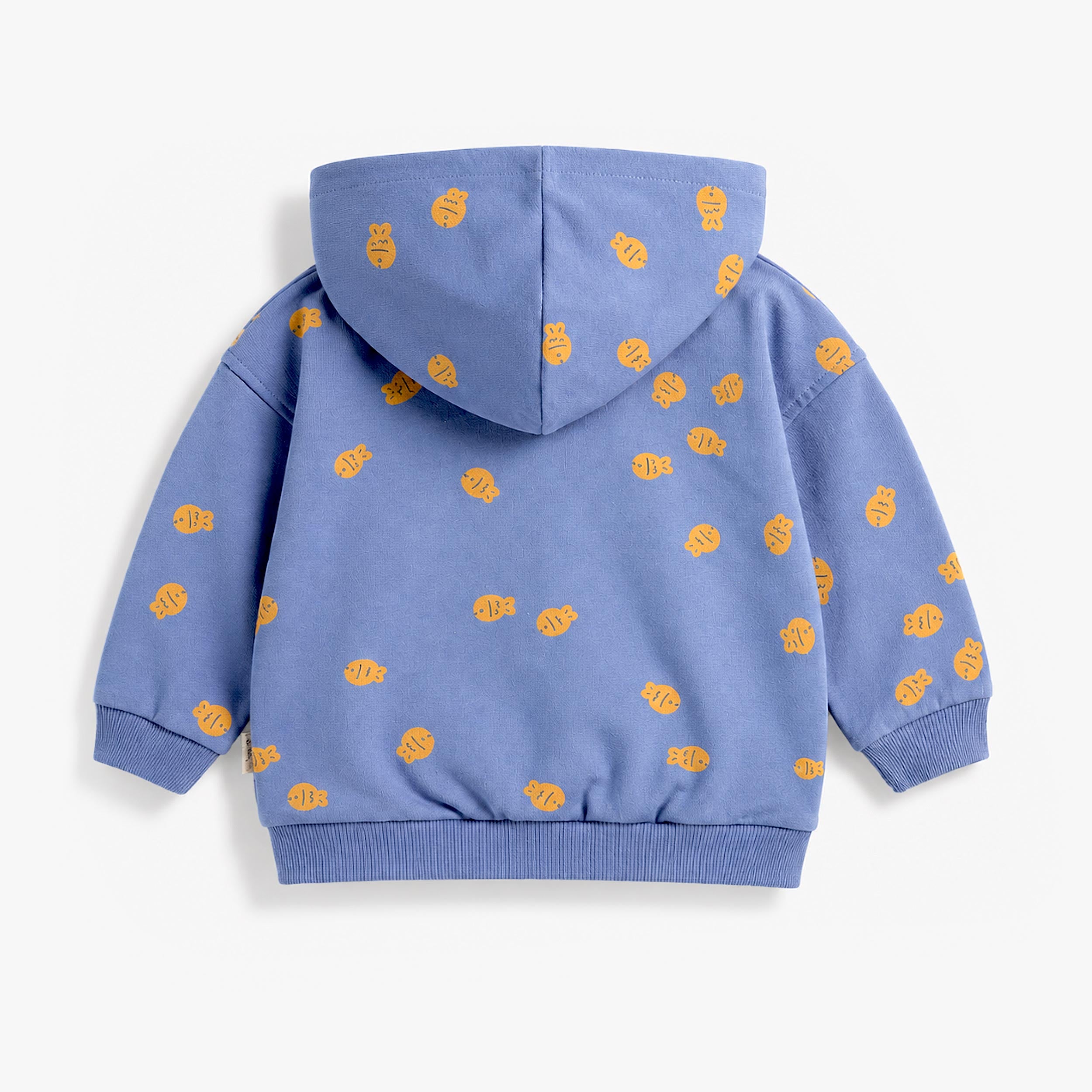 Blue hoodie with print, baby