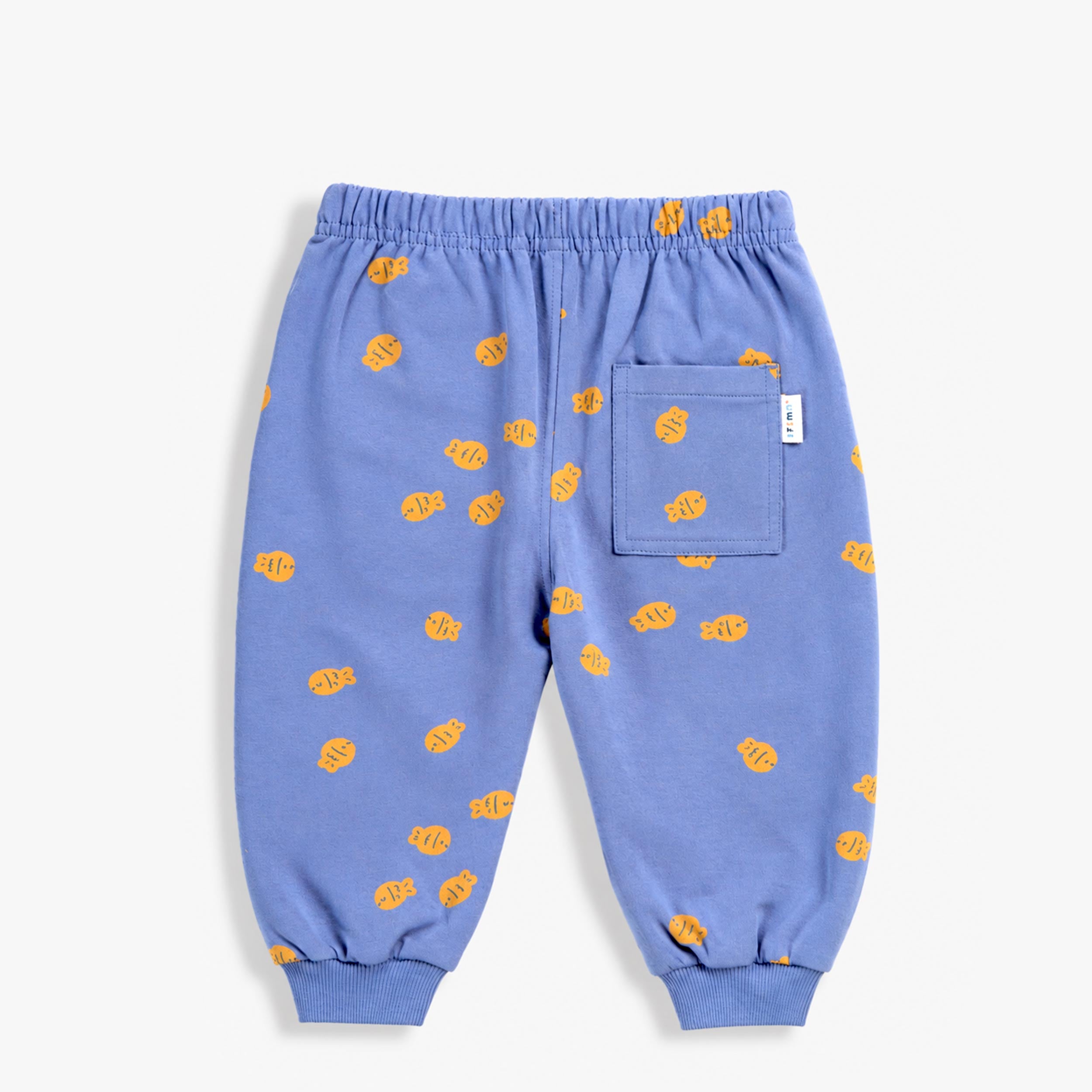 Blue pants with print, baby