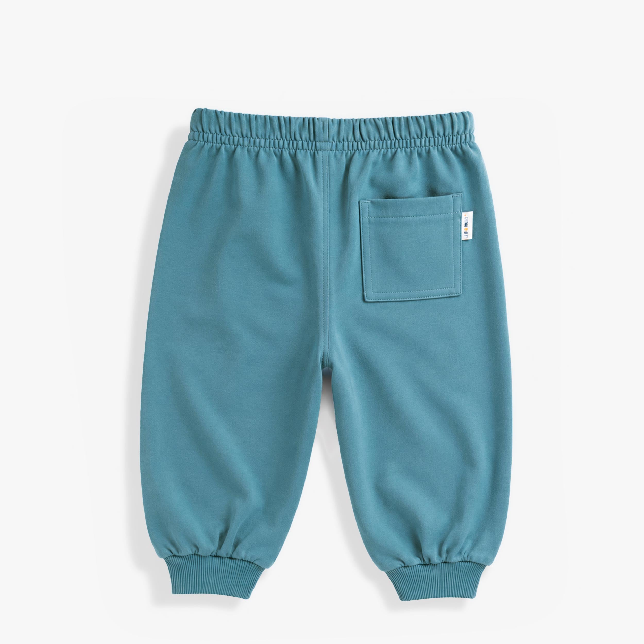 Blue french terry pants, baby