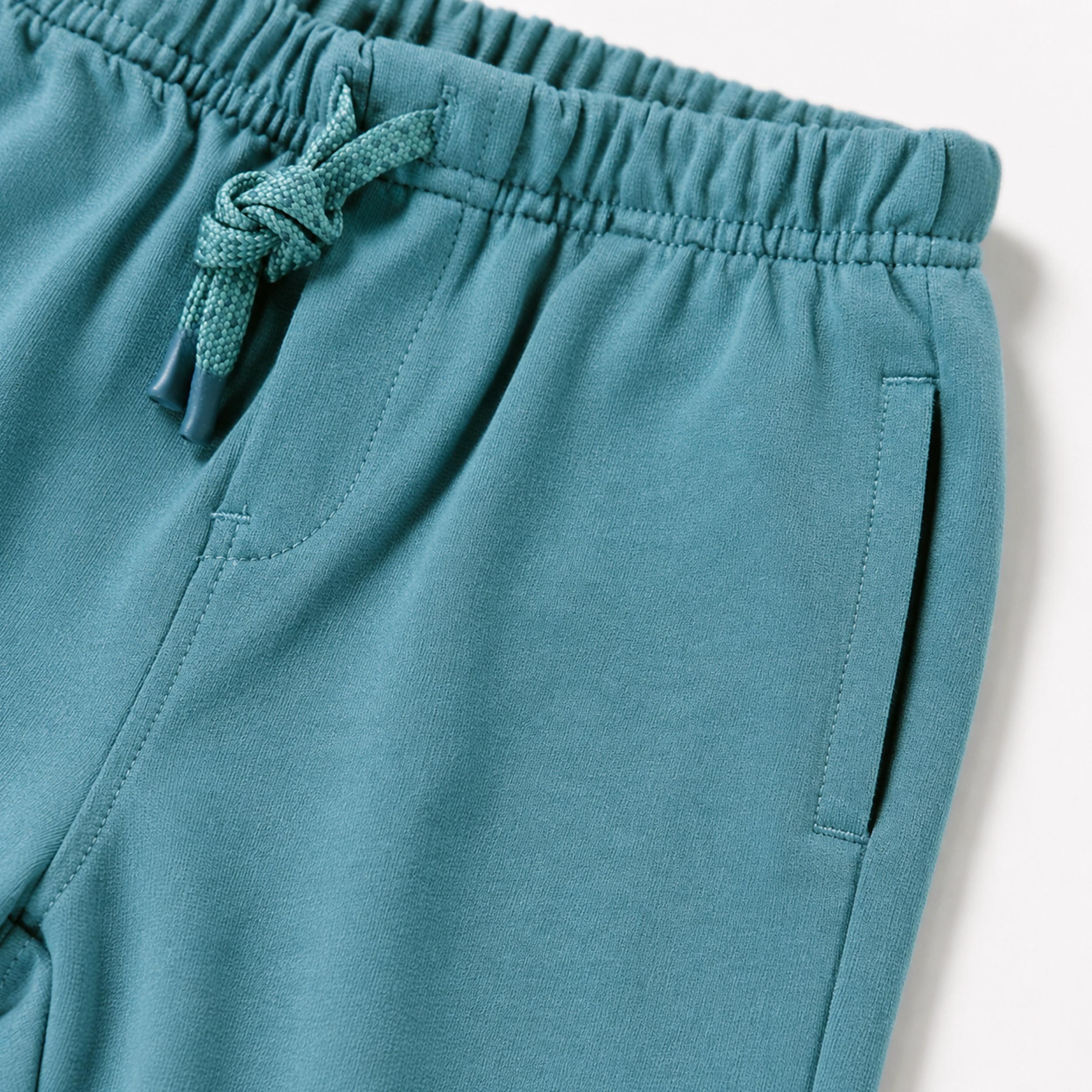 Blue french terry pants, baby