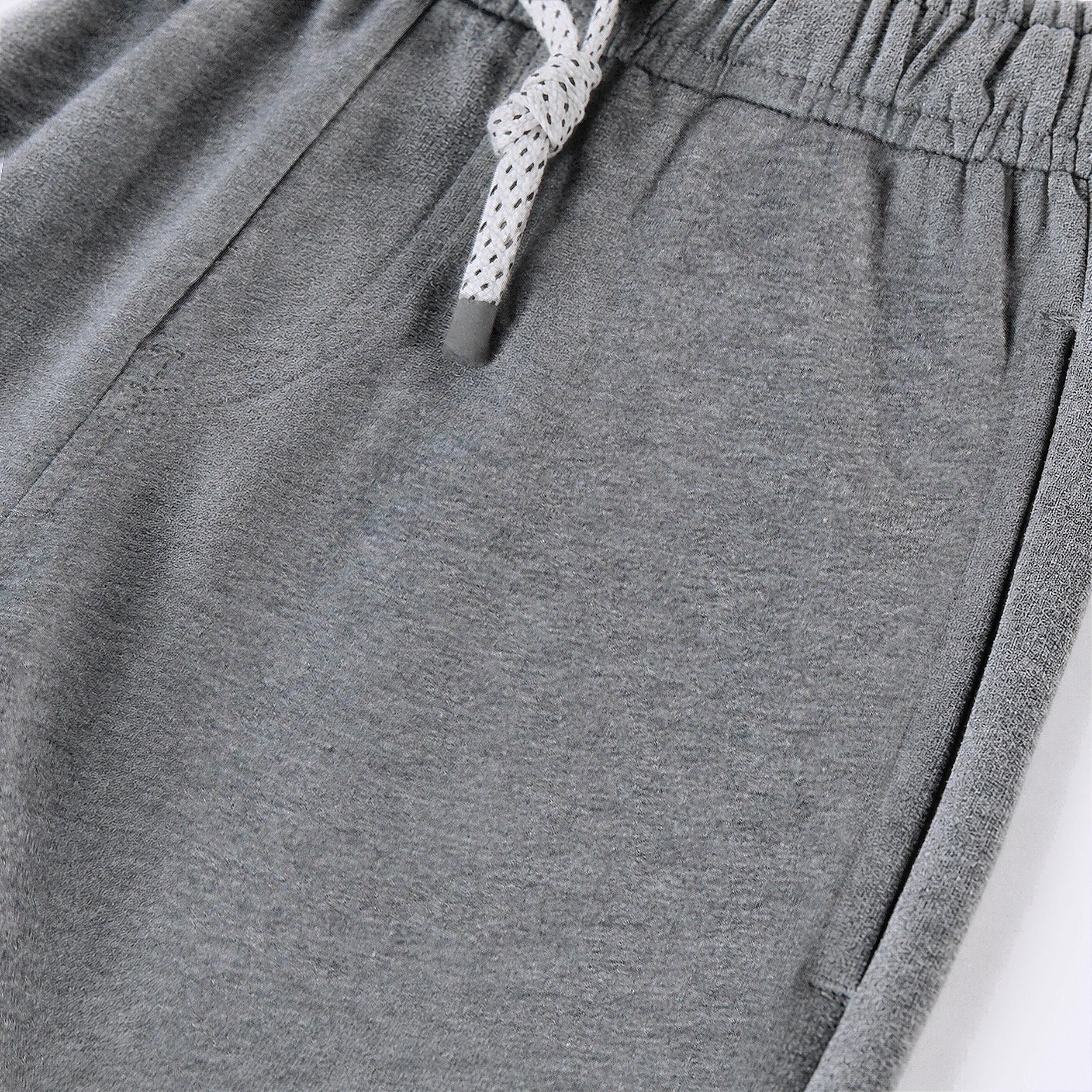 Grey french terry jogger pants, child