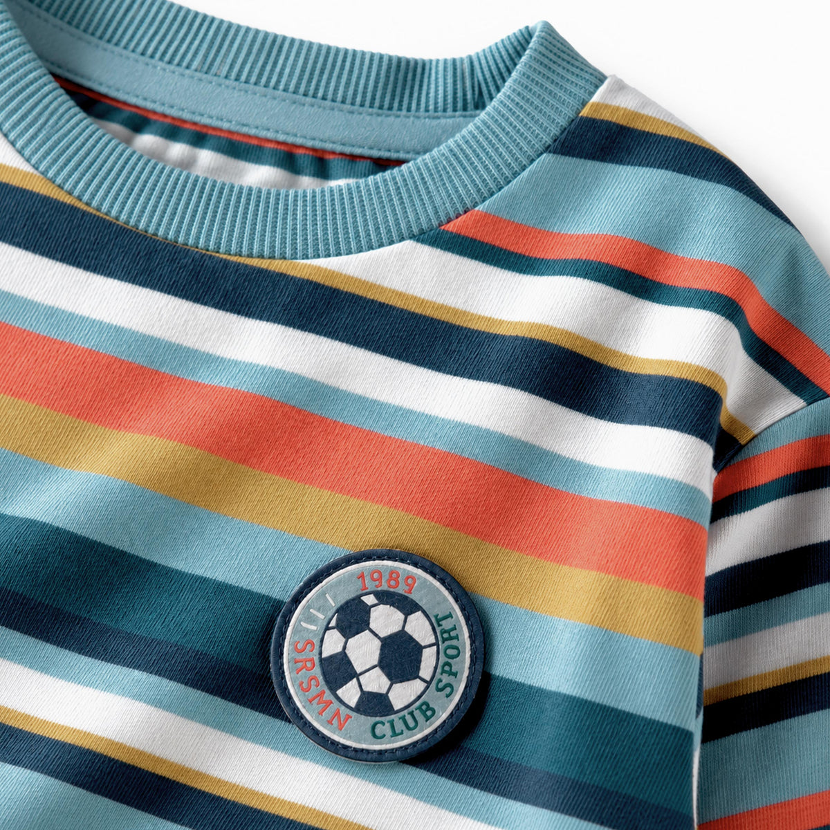Multicolored striped long-sleeve t-shirt, baby