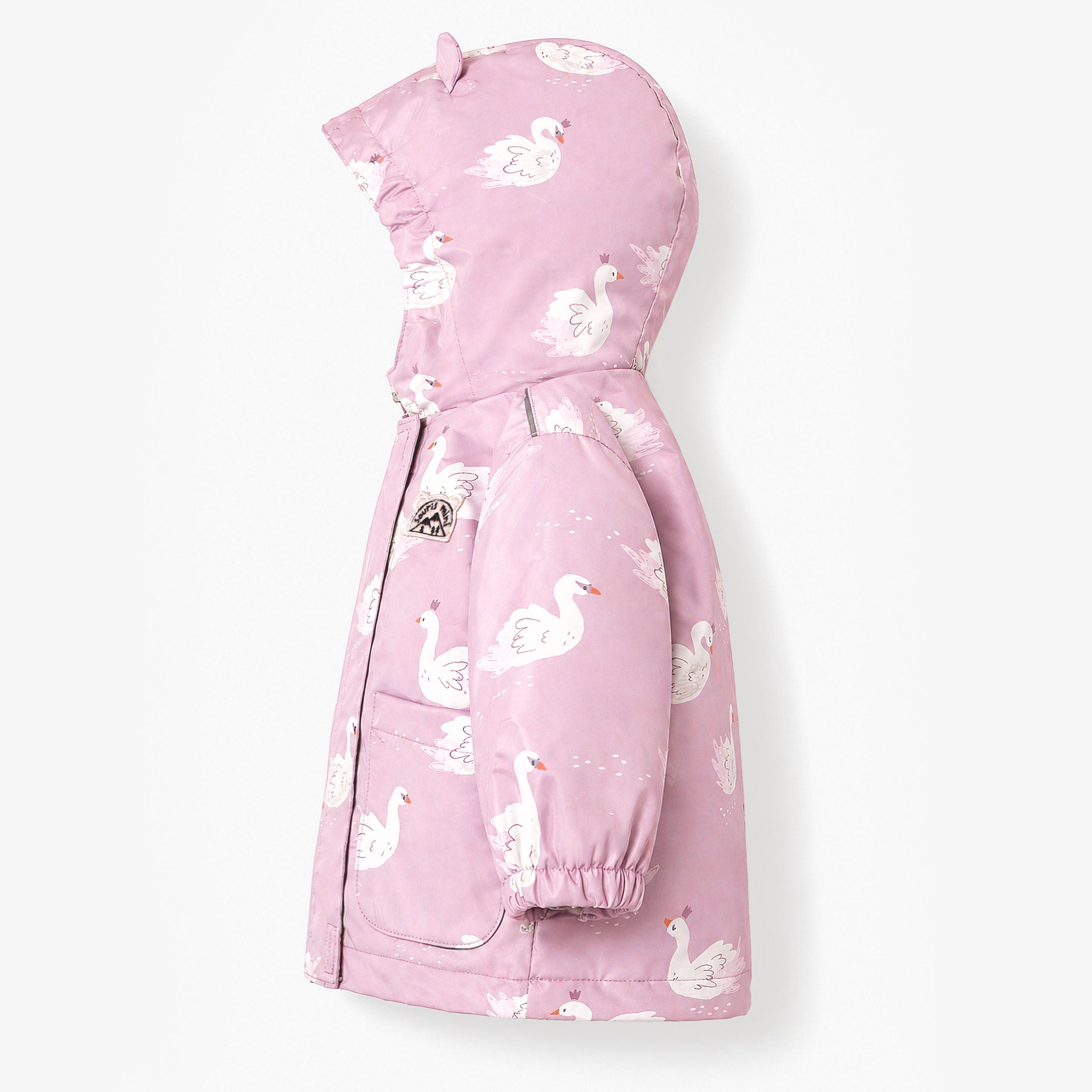 Pink Printed 3-in-1 snowsuit, baby