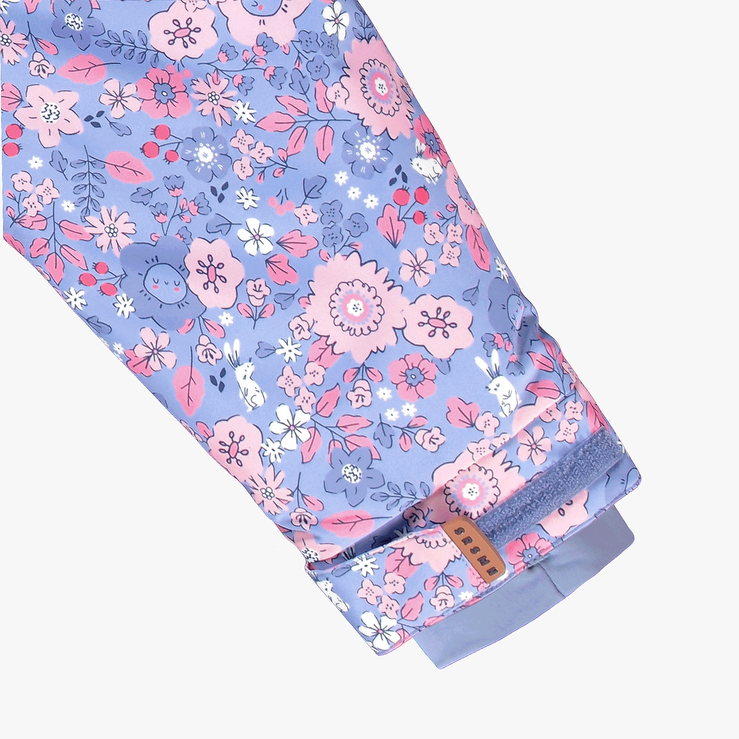 Purple Floral Two-Piece Snowsuit, child