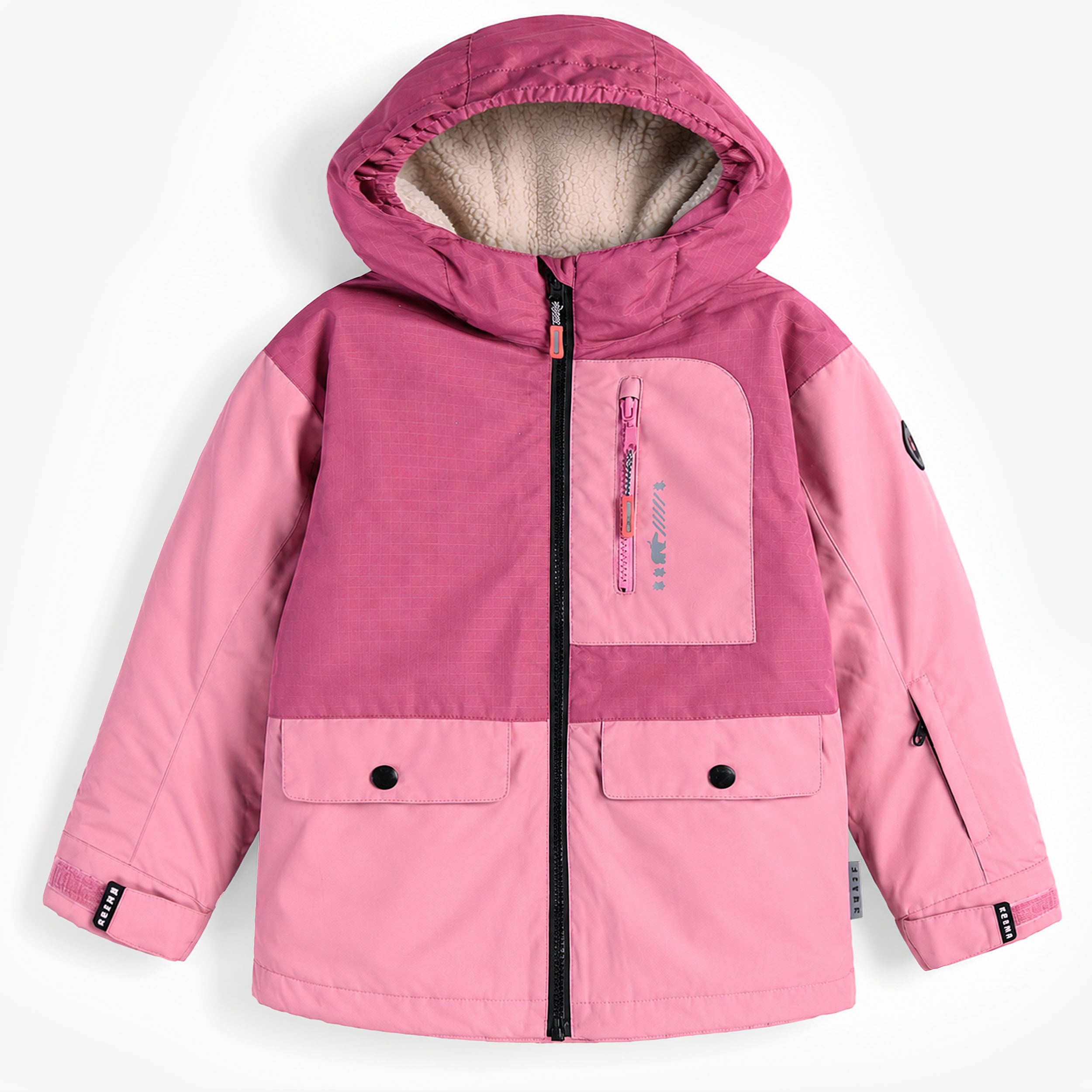 Habit de neige 3 en 1 rose et noir, enfant