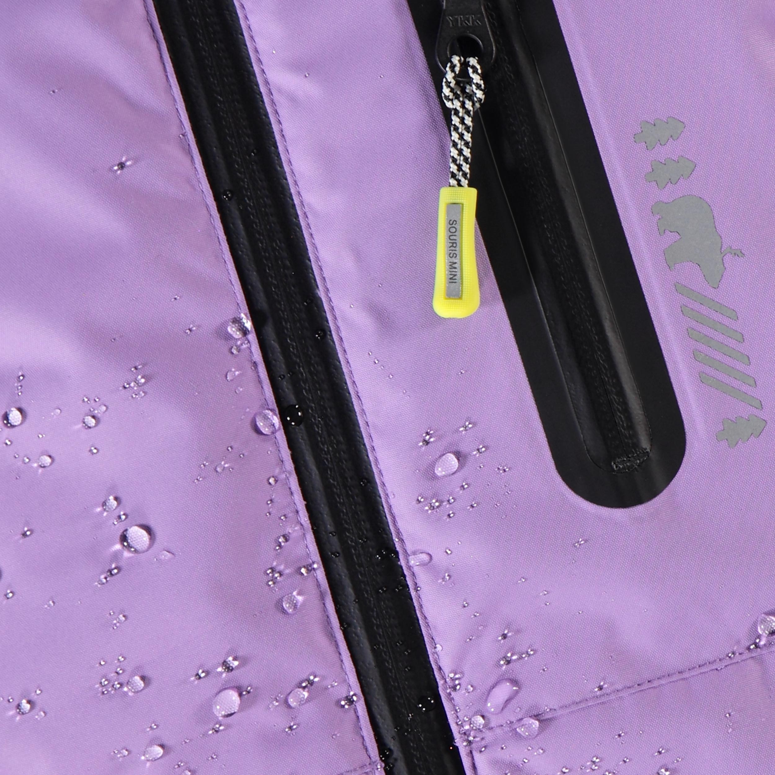 Habit de neige deux pièces PERFO+ mauve et noir, enfant