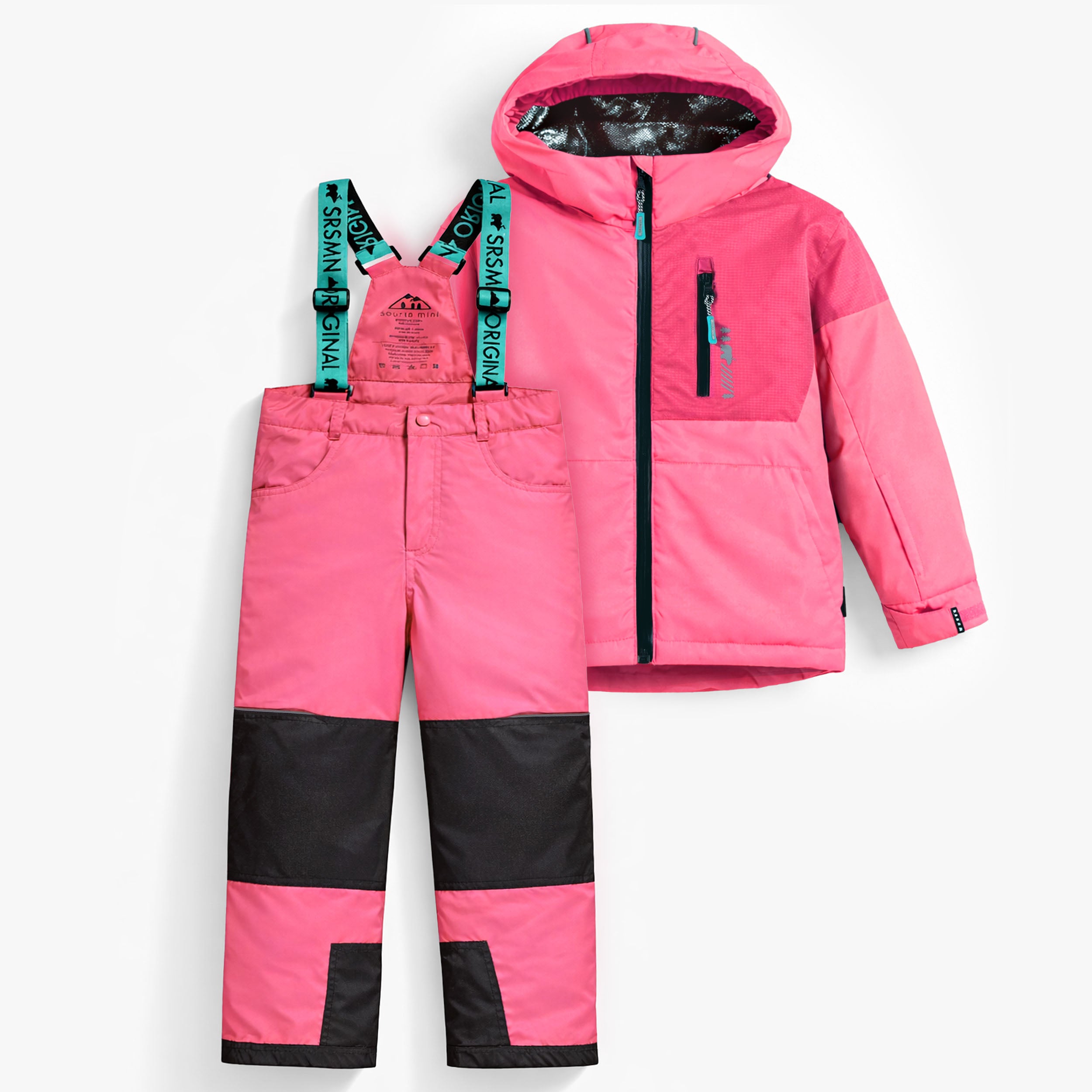 Pink PERFO+ Two-Piece Snowsuit, child