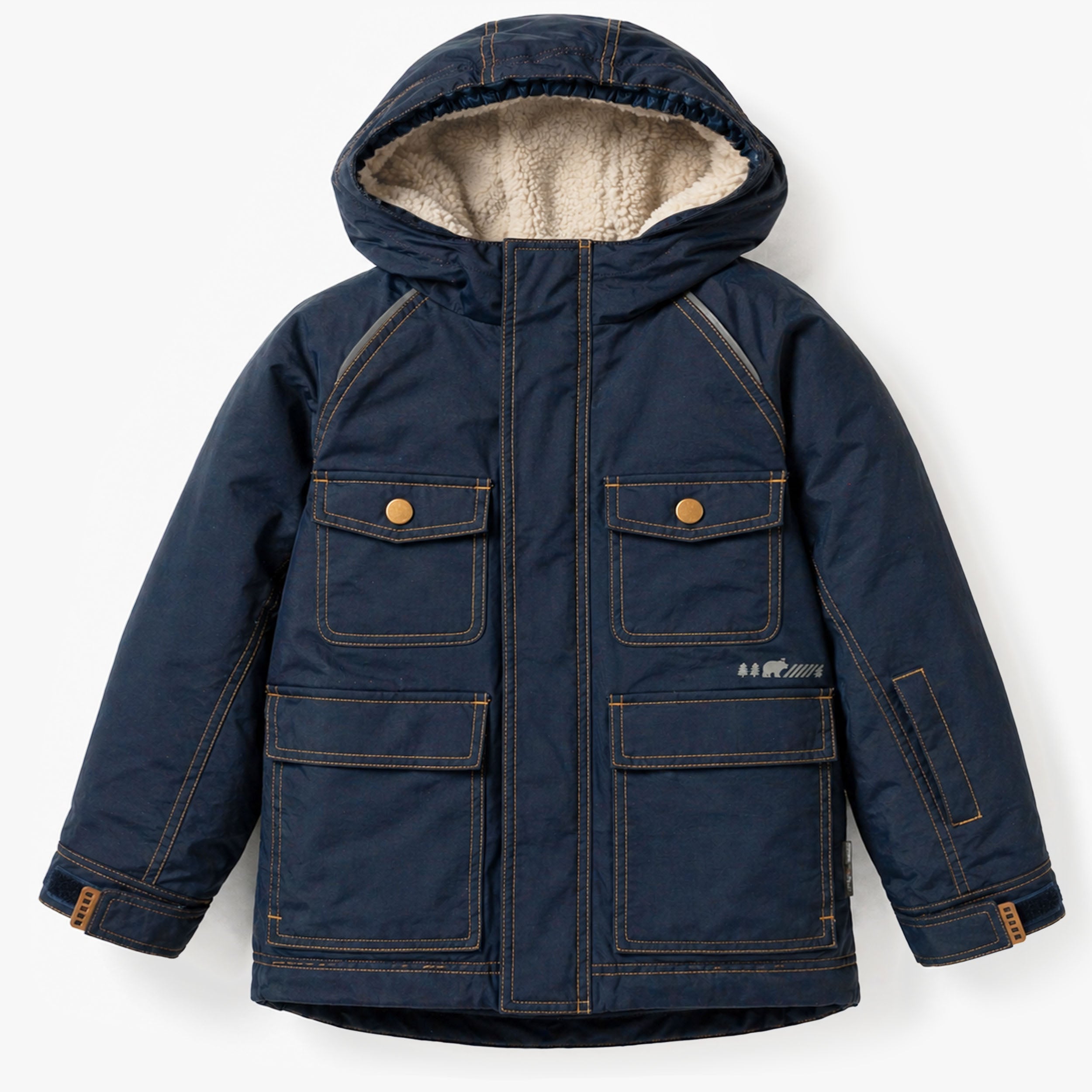 Denim Blue and Ochre 3-in-1 Snowsuit, child
