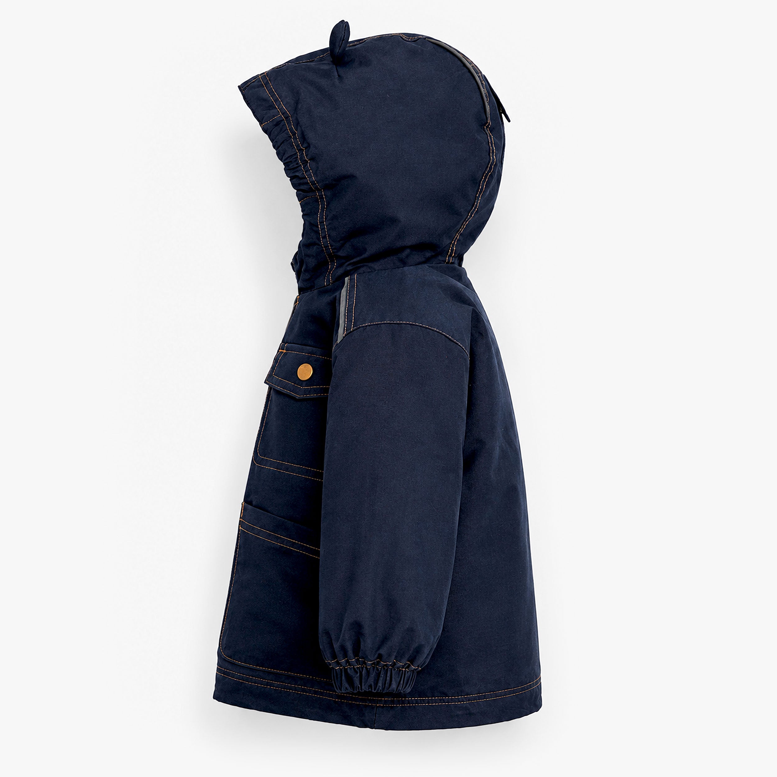 Habit de neige 3 en 1 bleu denim et ocre, bébé