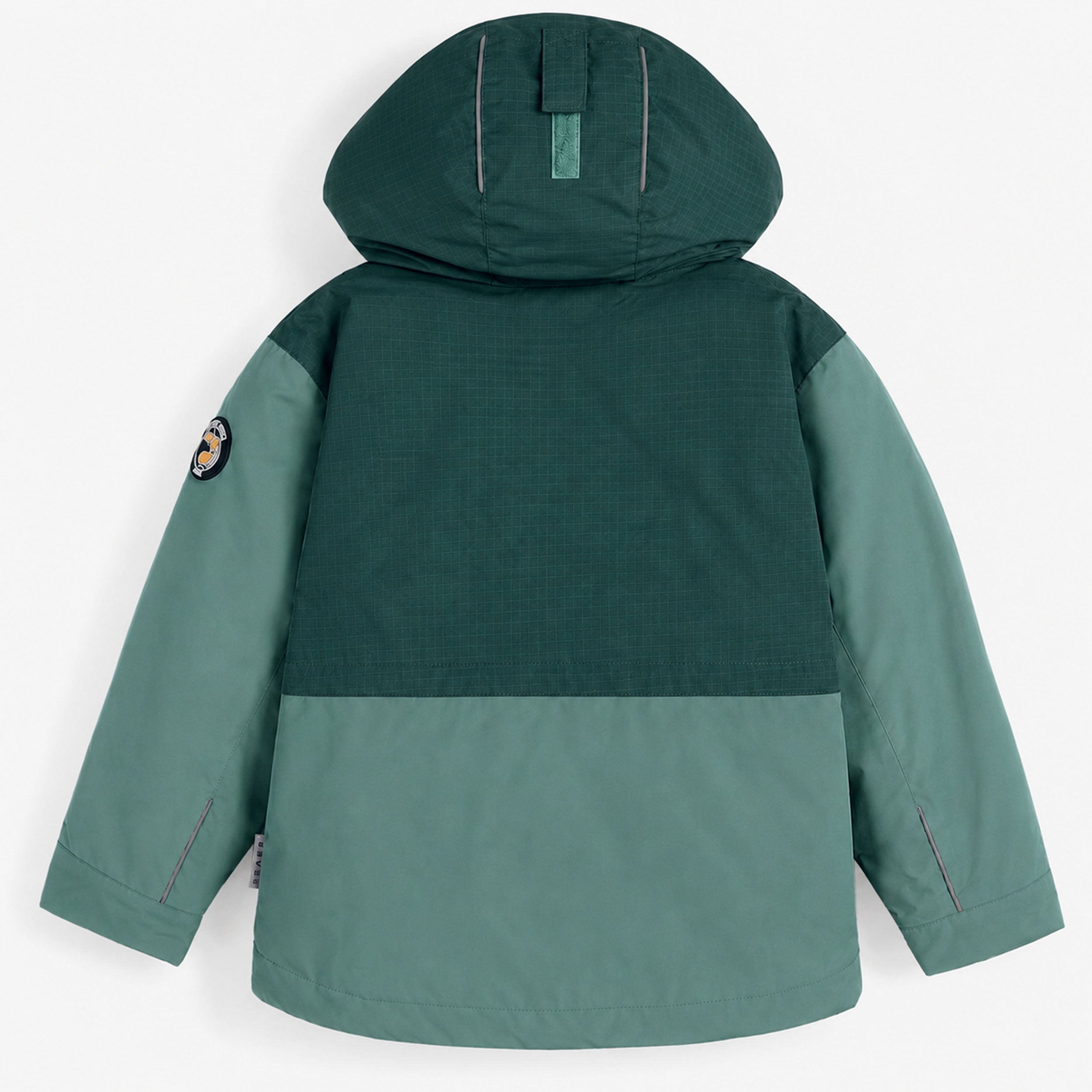 Habit de neige 3 en 1 vert et noir, enfant