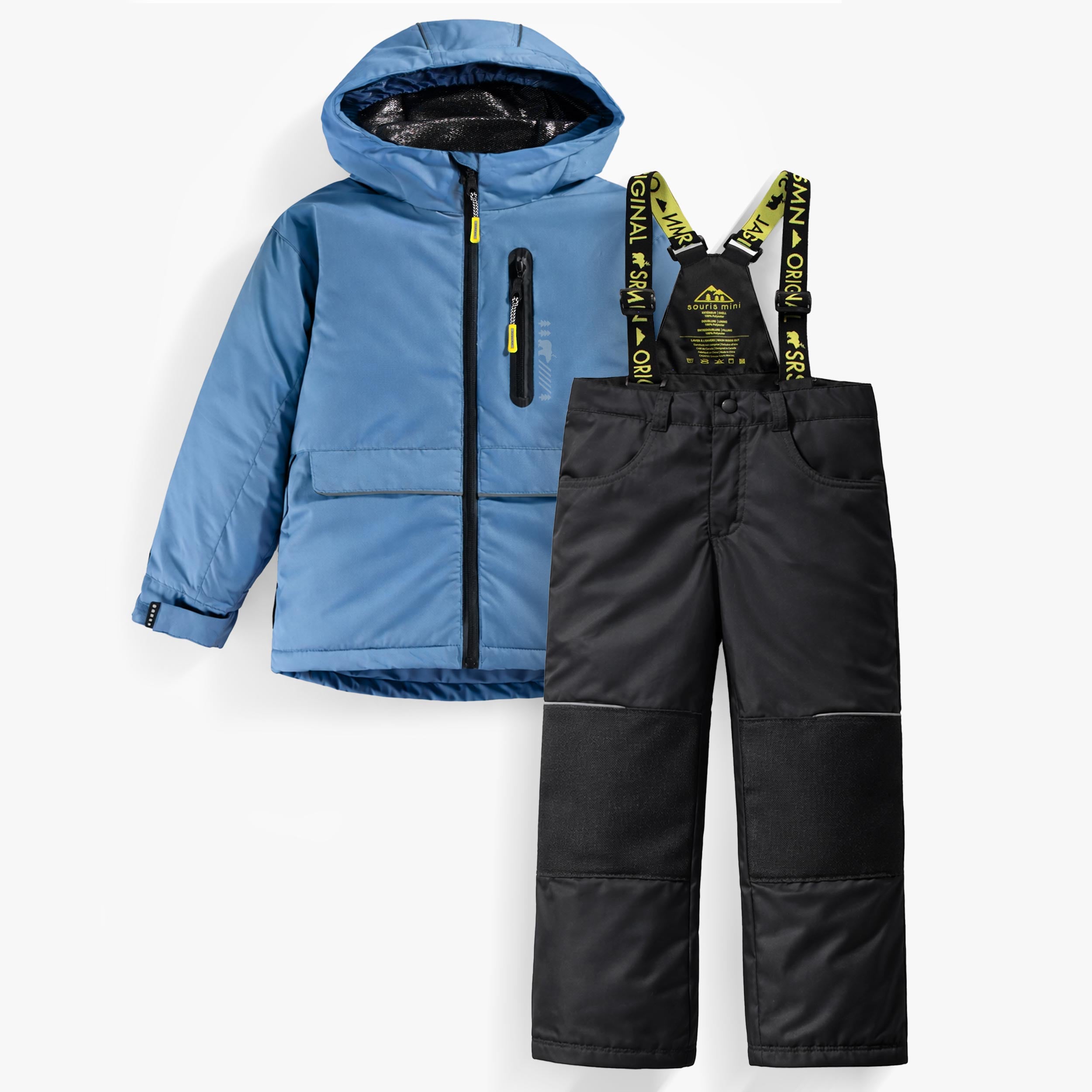 Habit de neige deux pièces PERFO+ bleu et noir, enfant