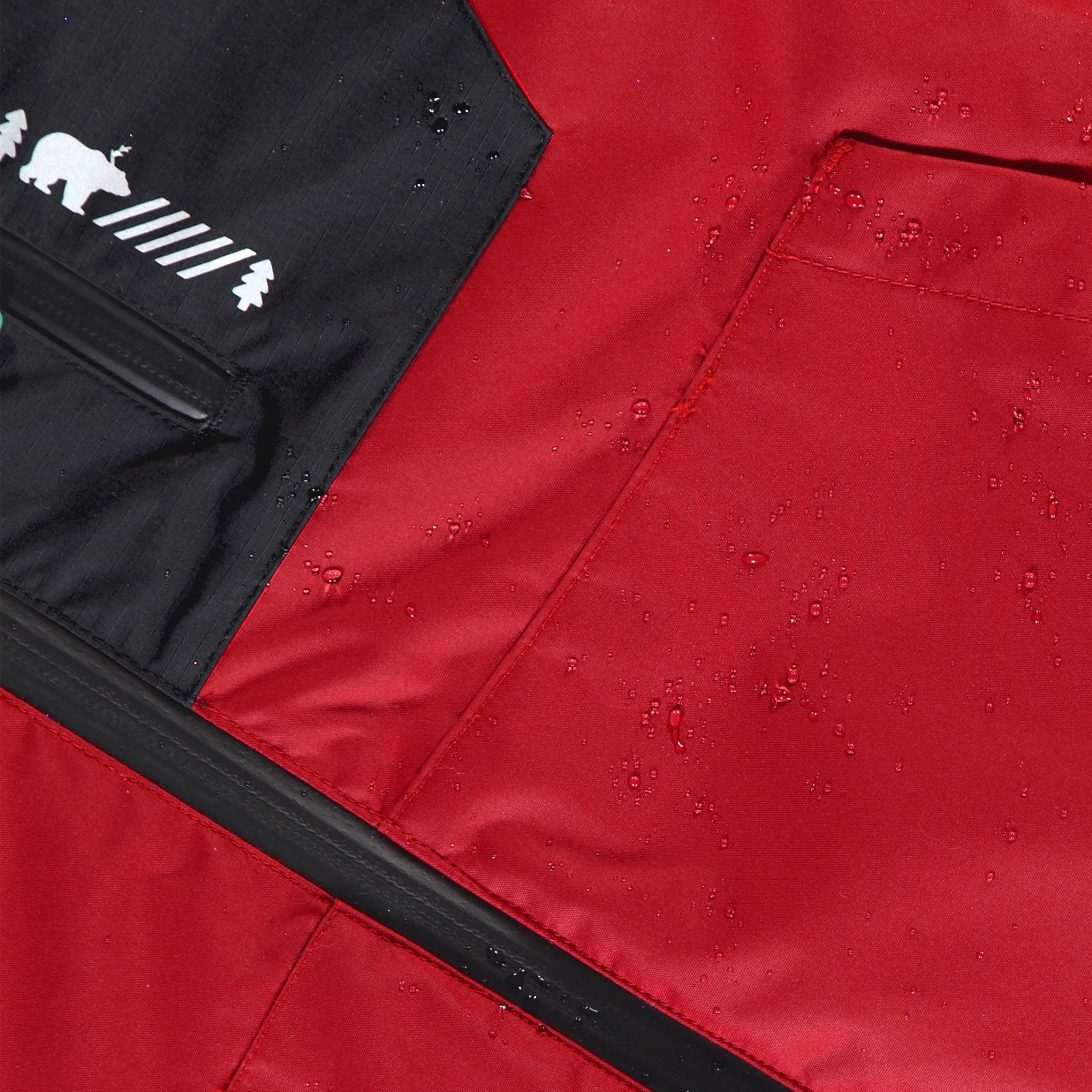 Habit de neige deux pièces PERFO+ rouge et noir, enfant