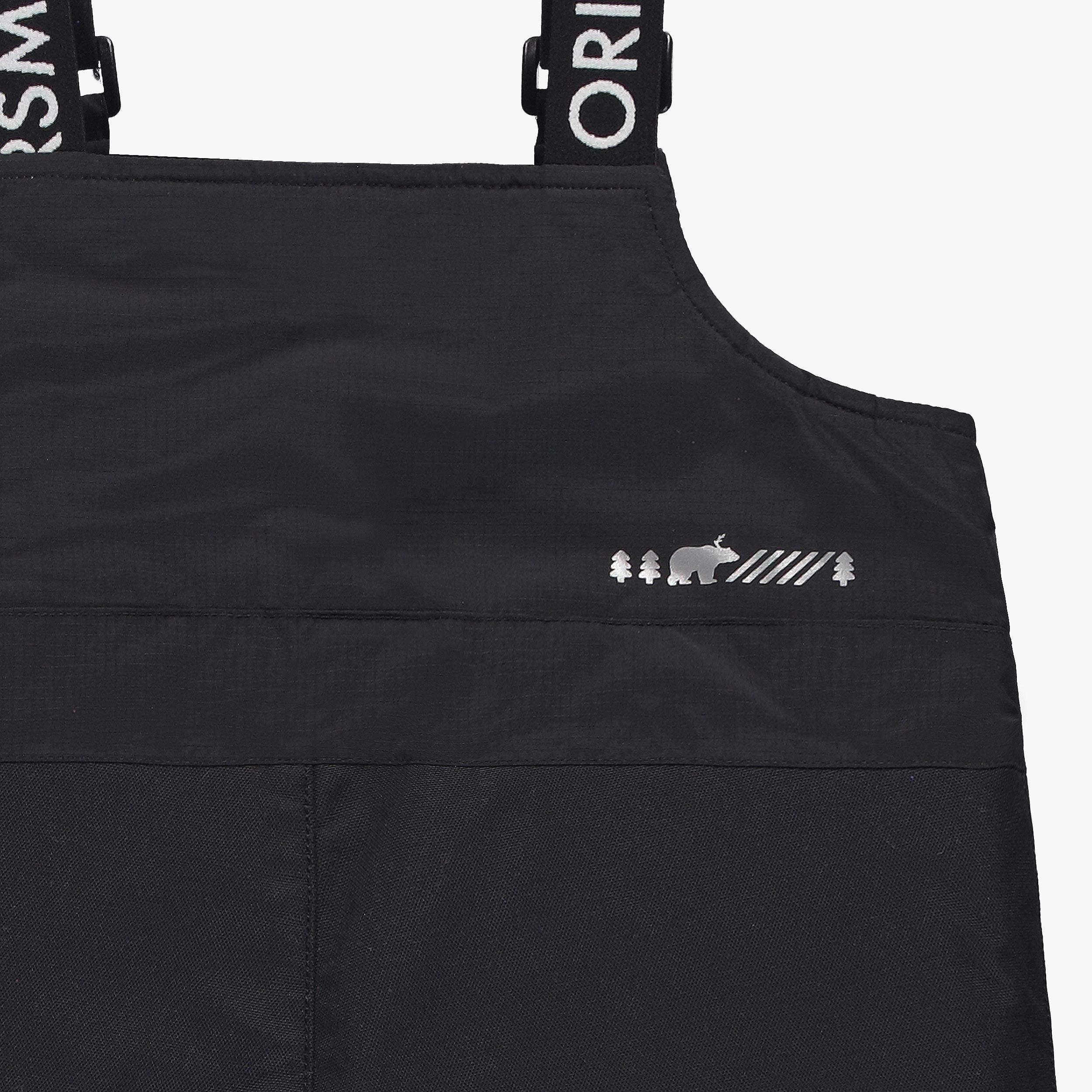 Black Snow Bib Pants, child