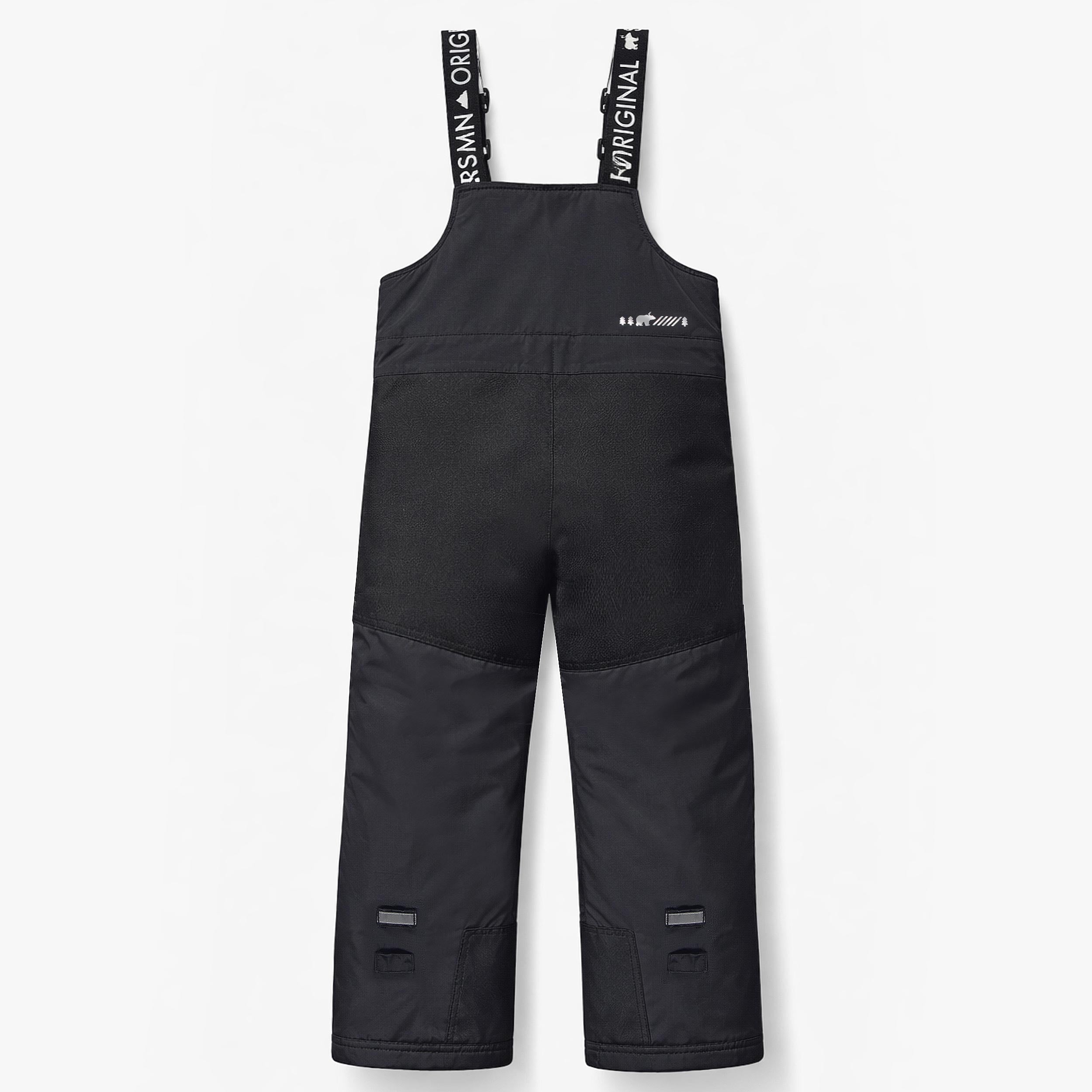 Black Snow Bib Pants, child