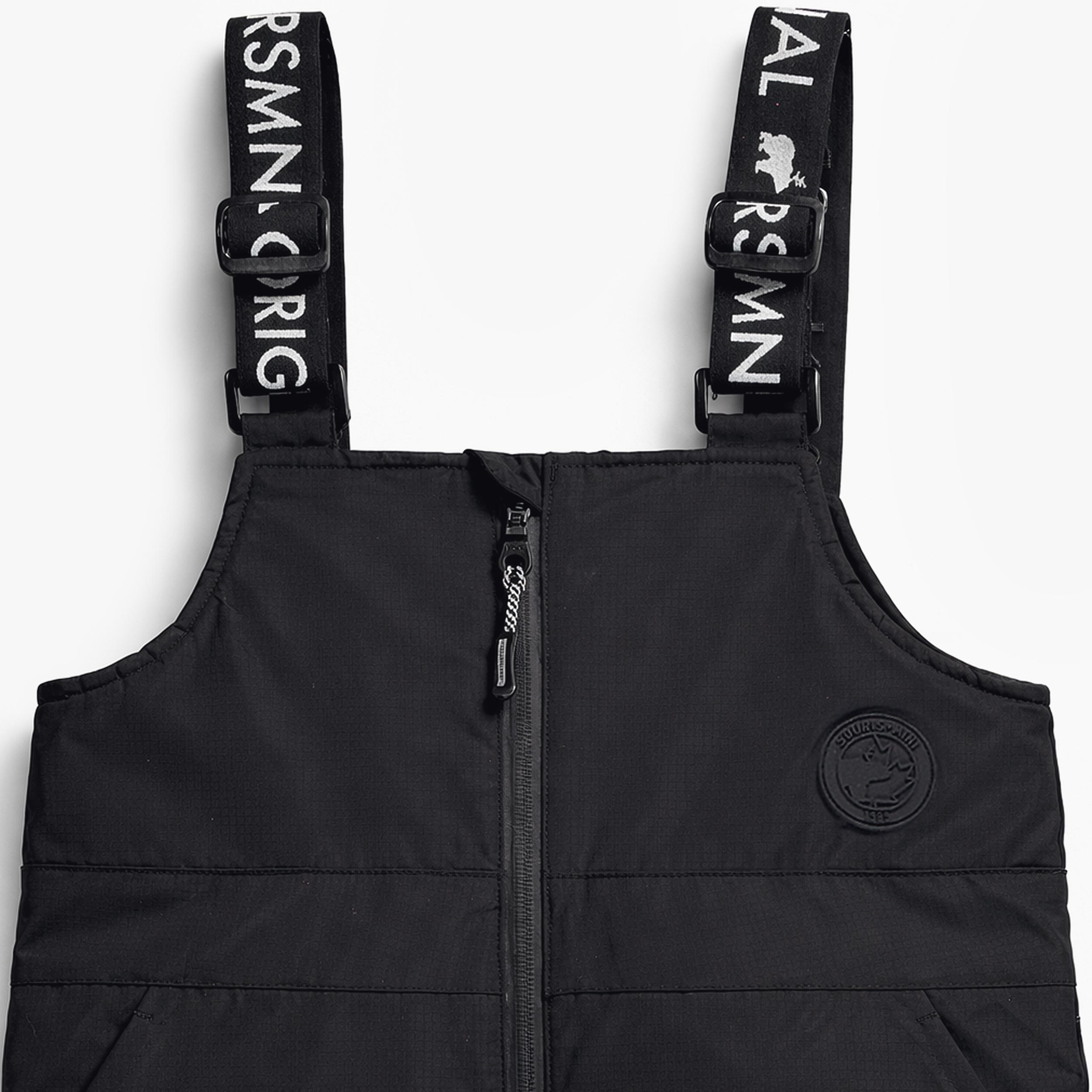 Black Snow Bib Pants, child