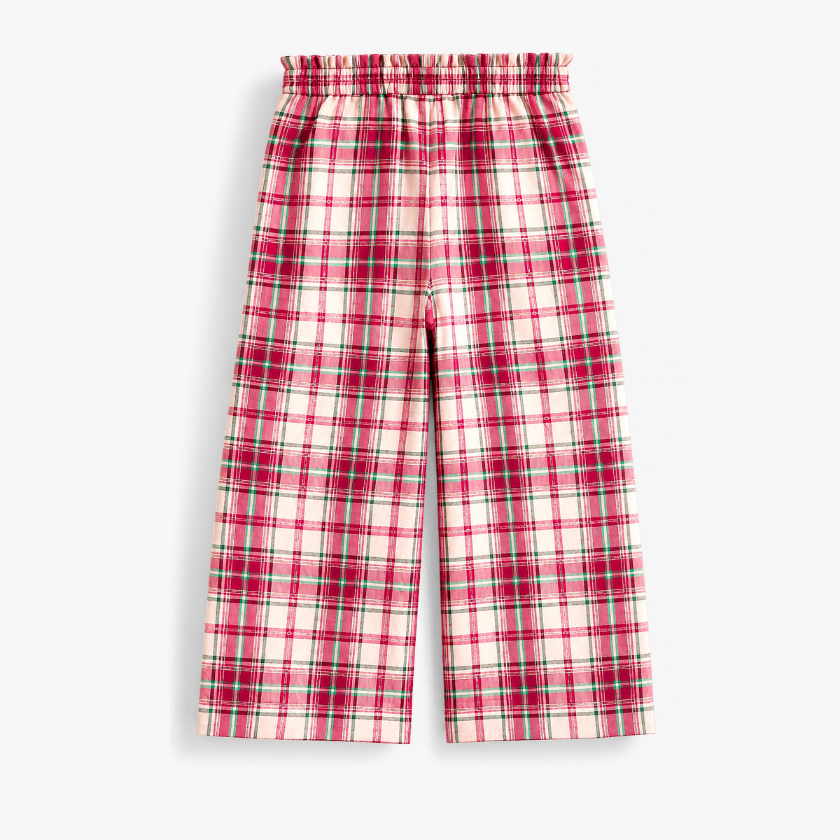 Pantalon rouge et crème à carreaux en flanelle, enfant