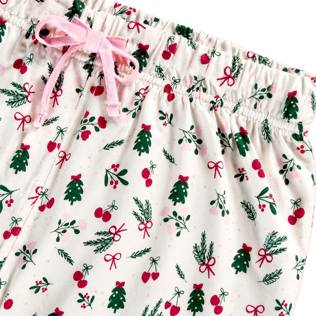 Pantalon de pyjama crème à motifs des Fêtes, adulte