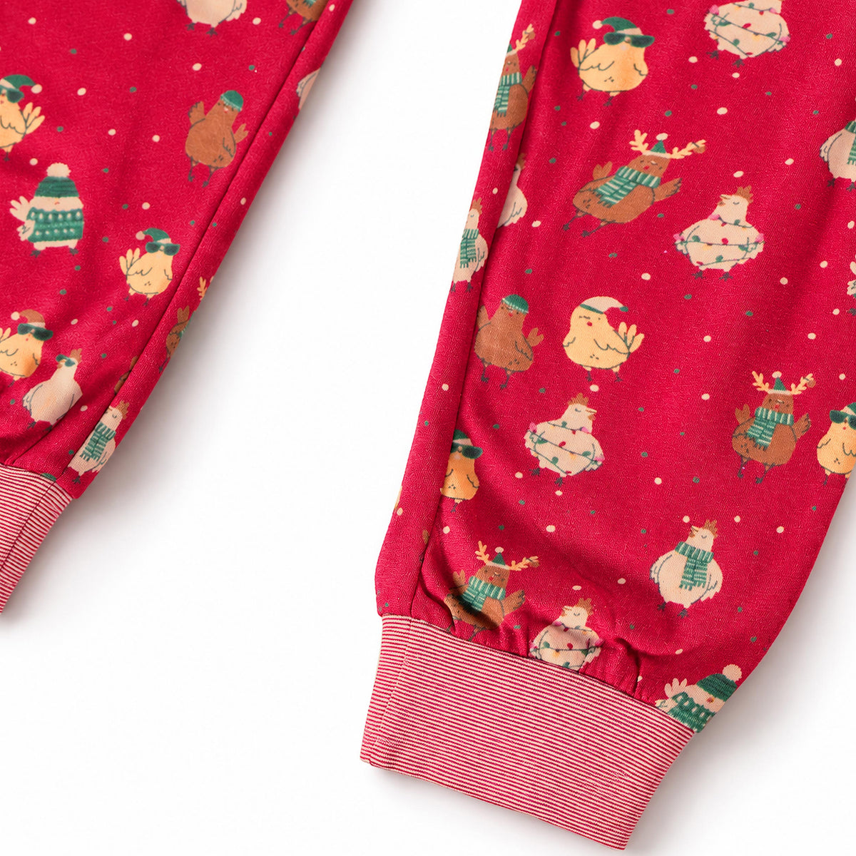 Pantalon de pyjama rouge à motifs des Fêtes, adulte