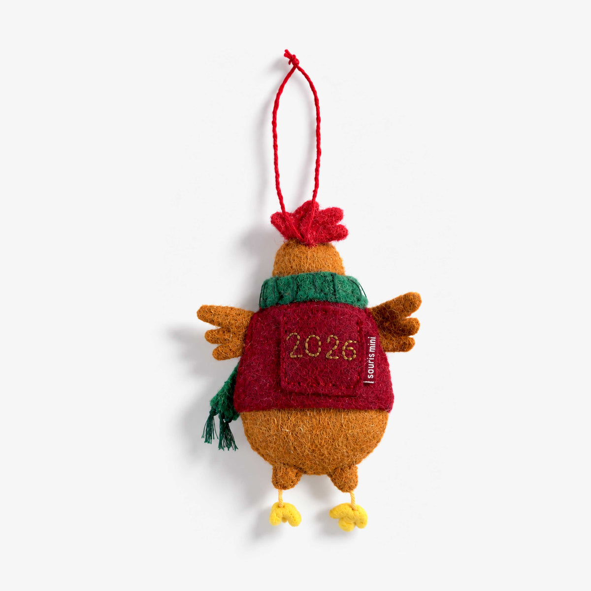 Décoration des Fêtes en feutre - Poule