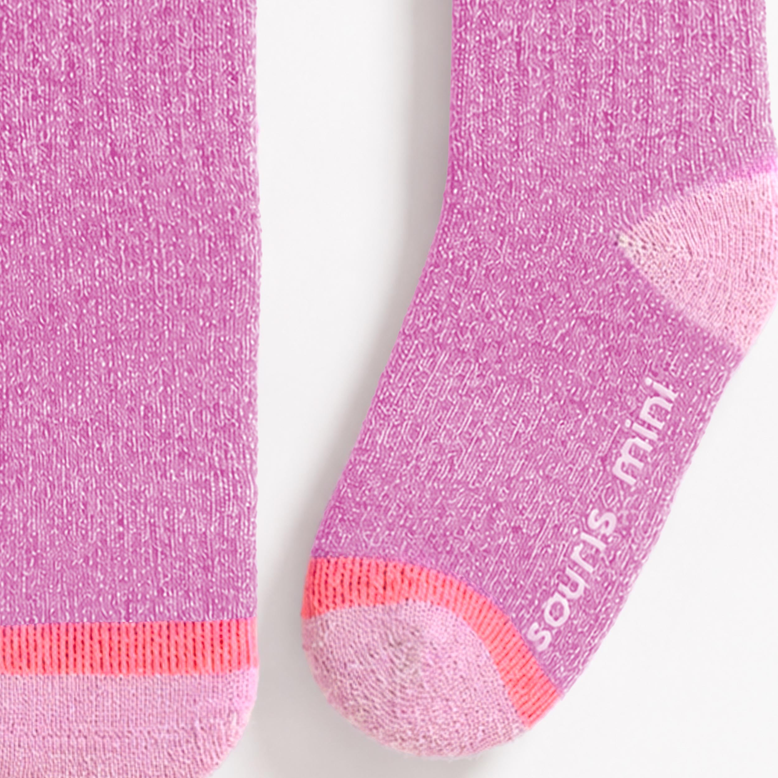 Chaussettes roses en laine mérinos, enfant
