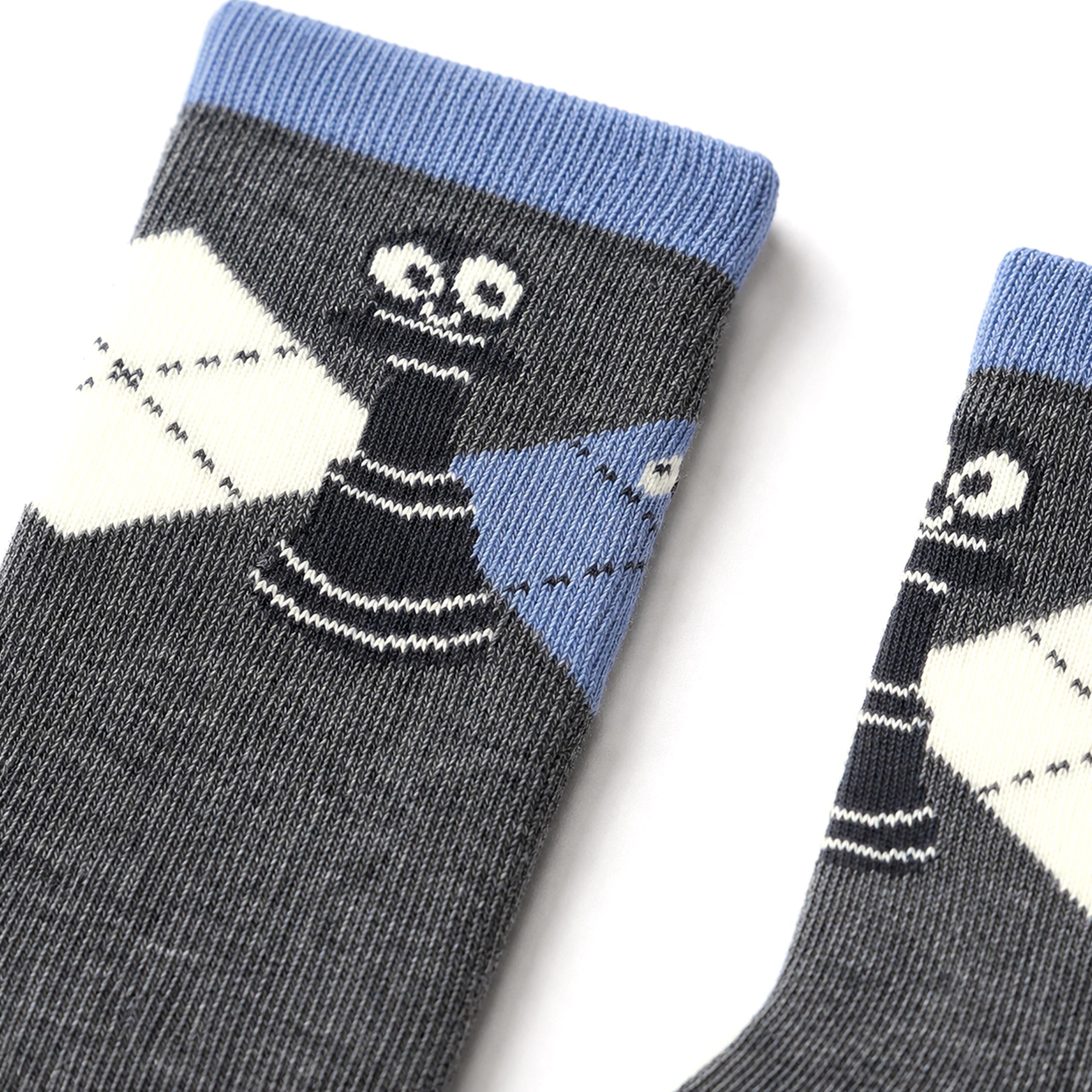 Grey argyle socks, baby boy