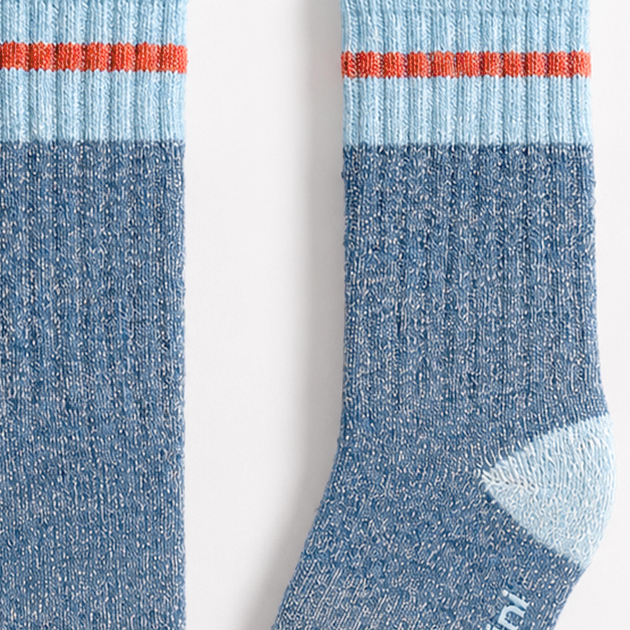 Chaussettes bleues en laine mérinos, enfant