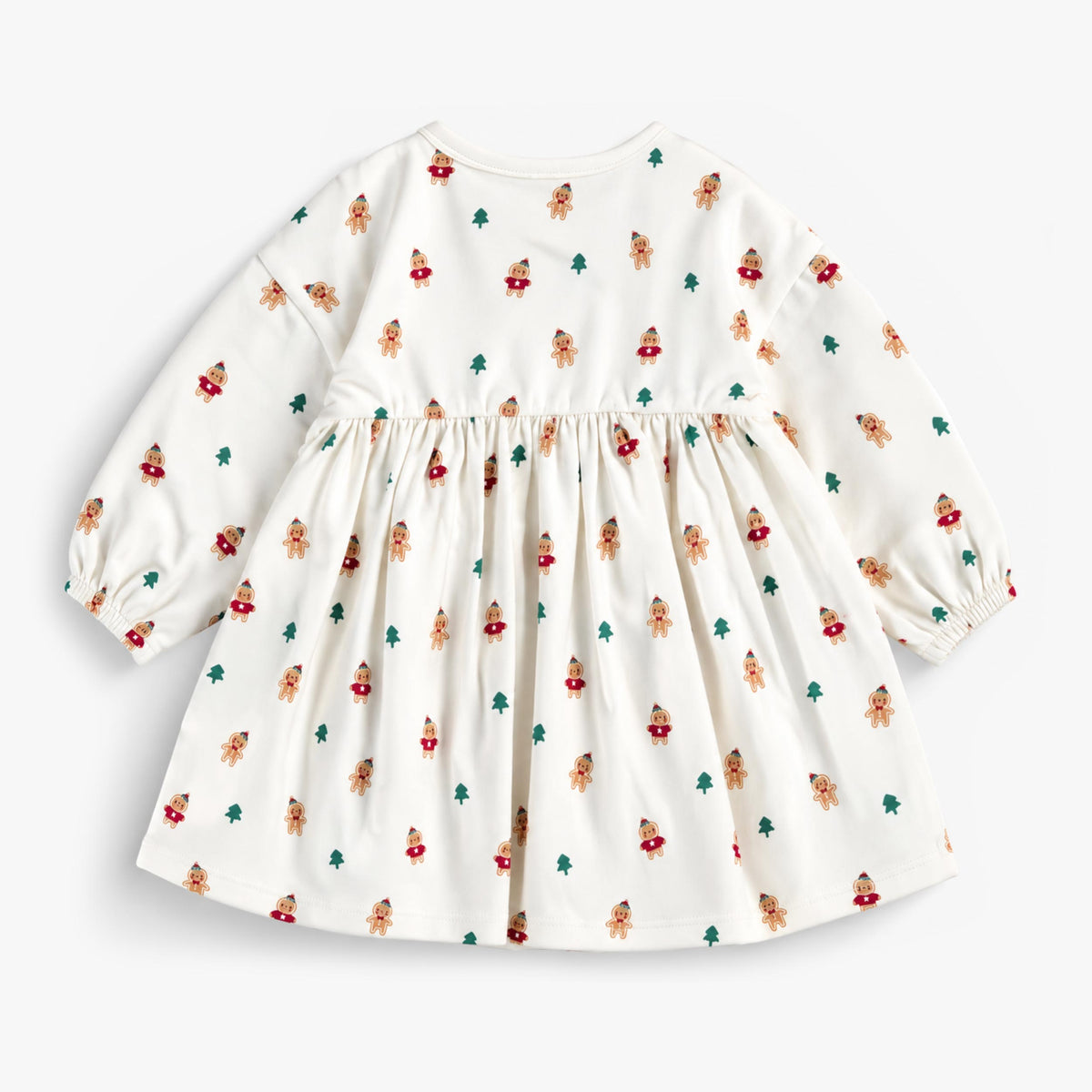 Robe crème à imprimé des fêtes, naissance