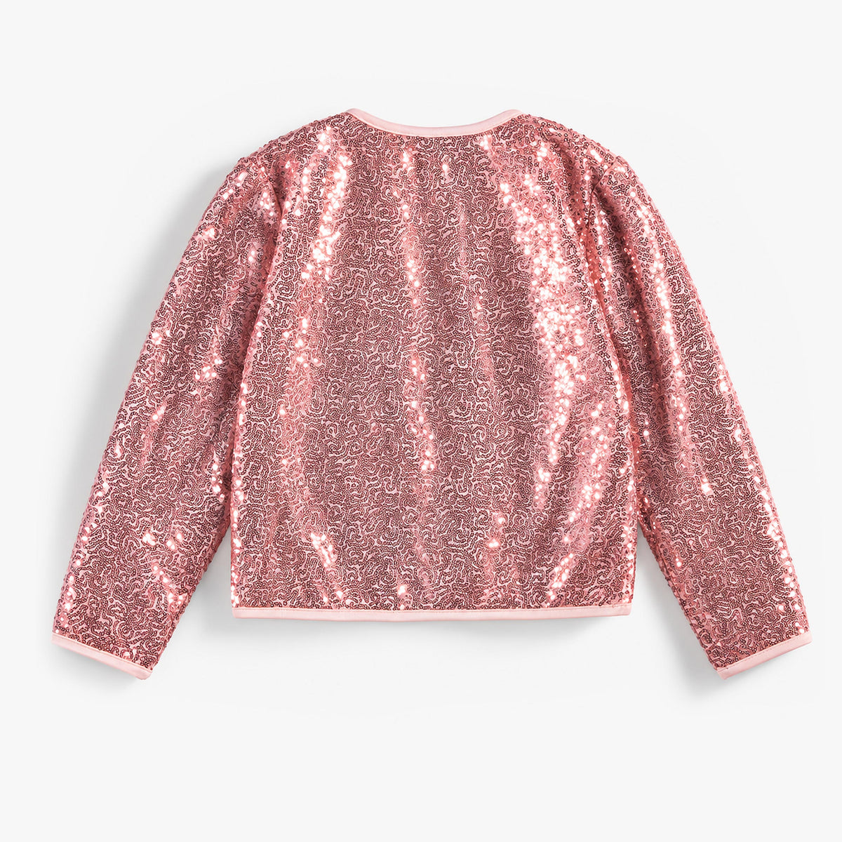 Blouson rose à paillettes, enfant