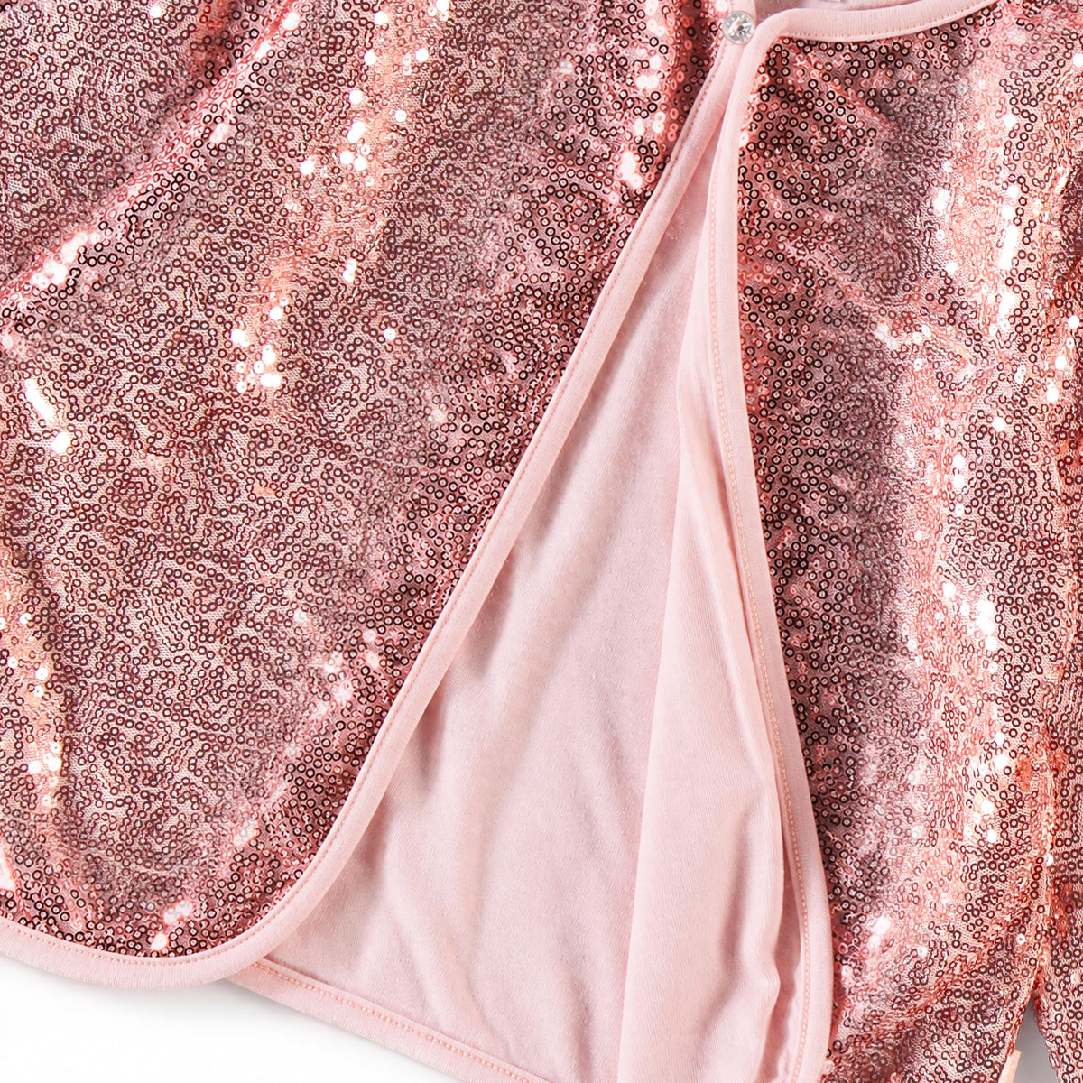 Blouson rose à paillettes, enfant