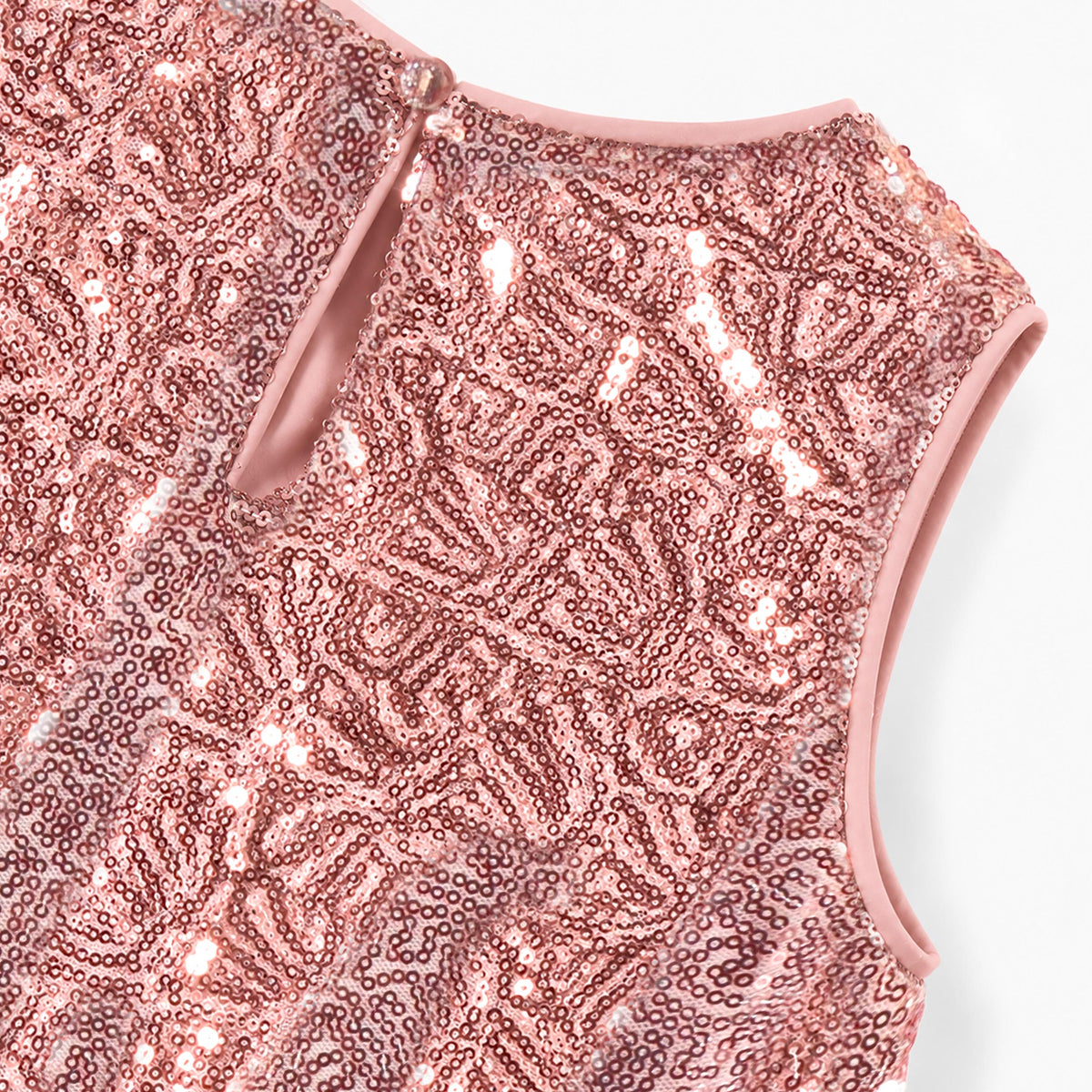 Robe rose à paillettes, enfant