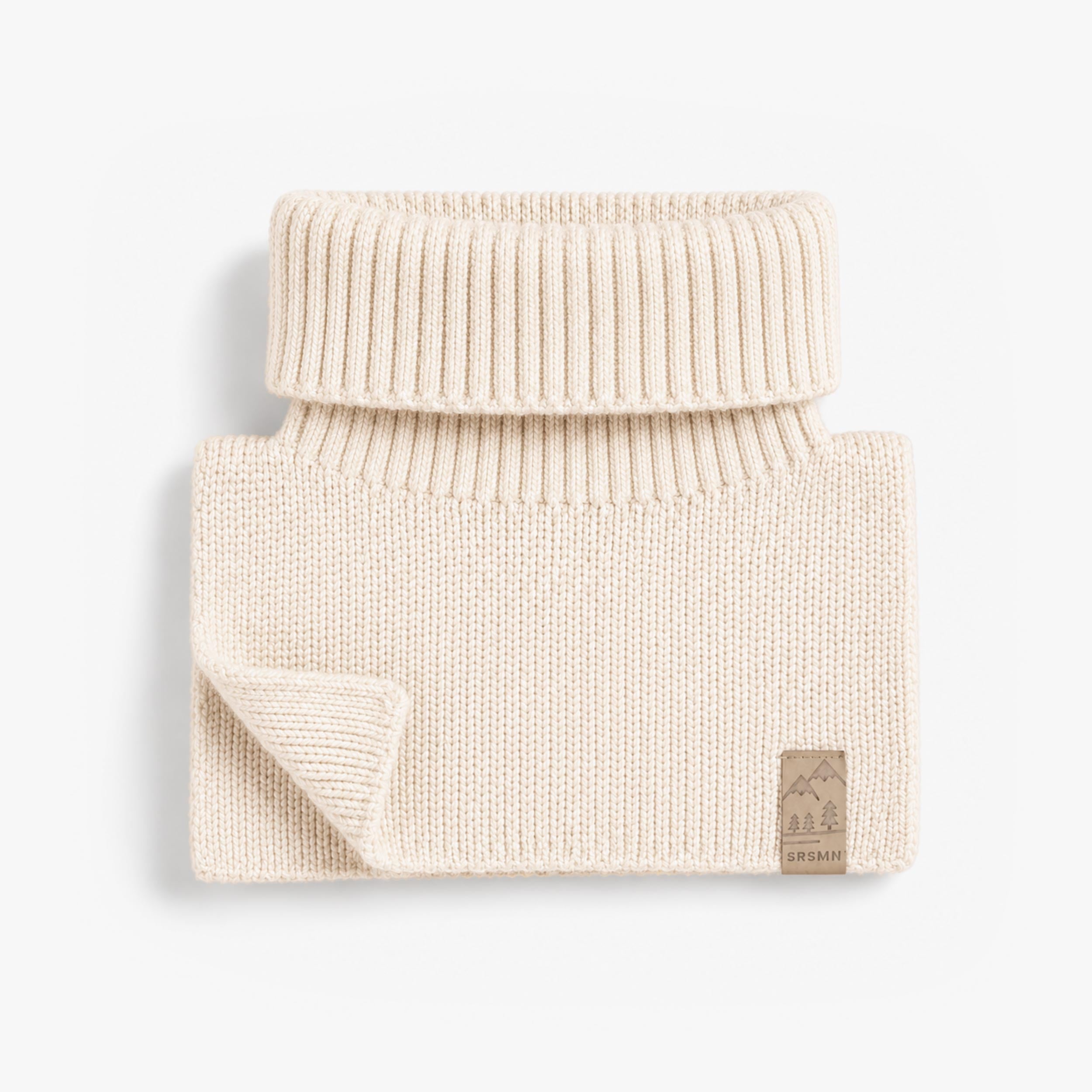 Cache-cou crème en tricot, bébé  Souris Mini