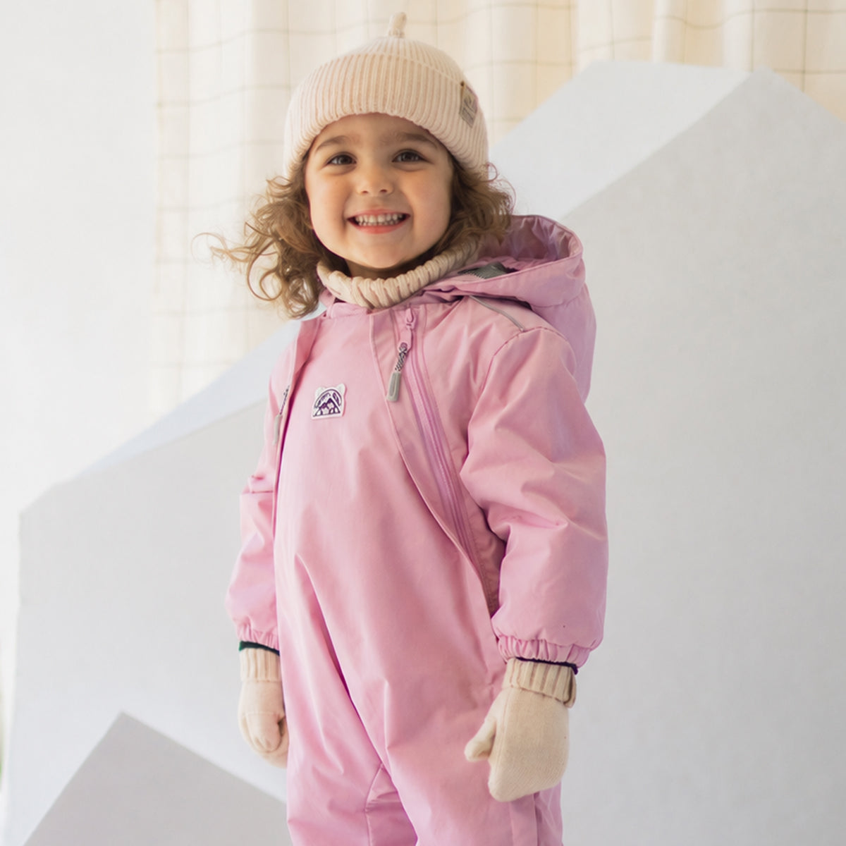 Habit de neige une pièce PERFO+ rose, bébé
