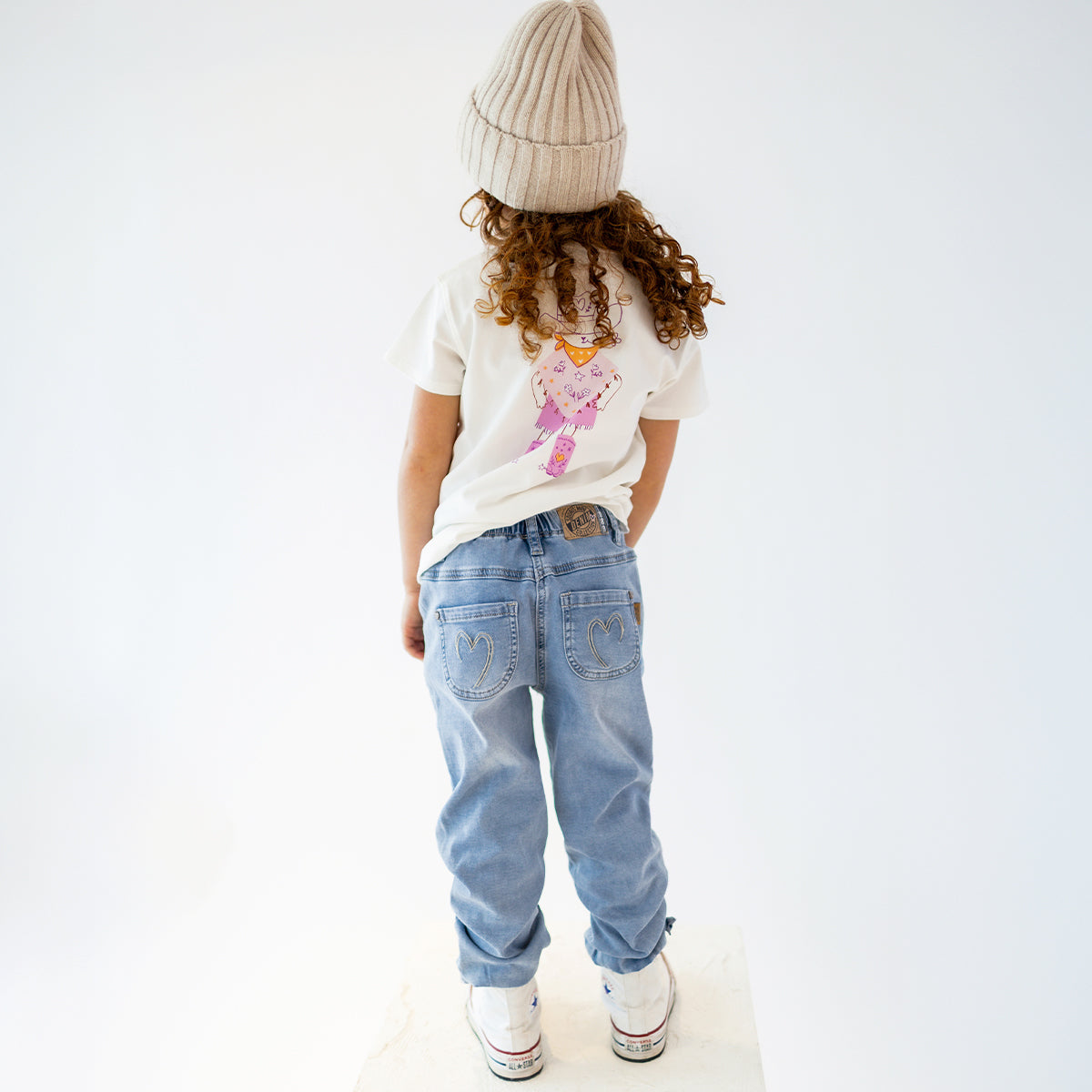 Blue jogger jeans, child