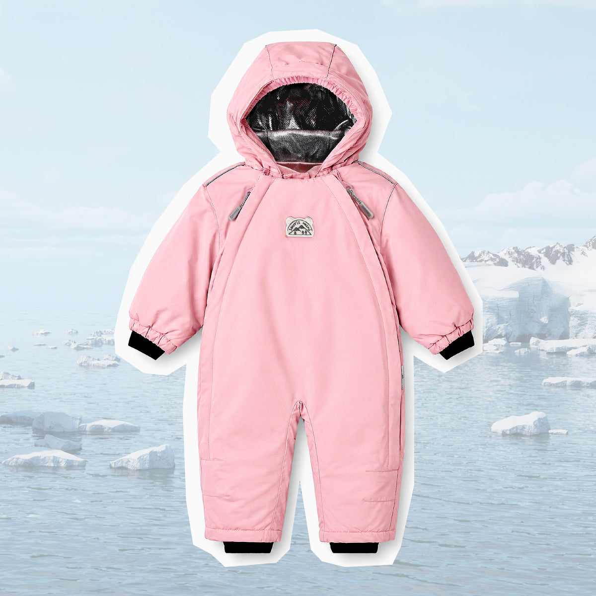 Habit de neige une pièce PERFO+ rose, bébé