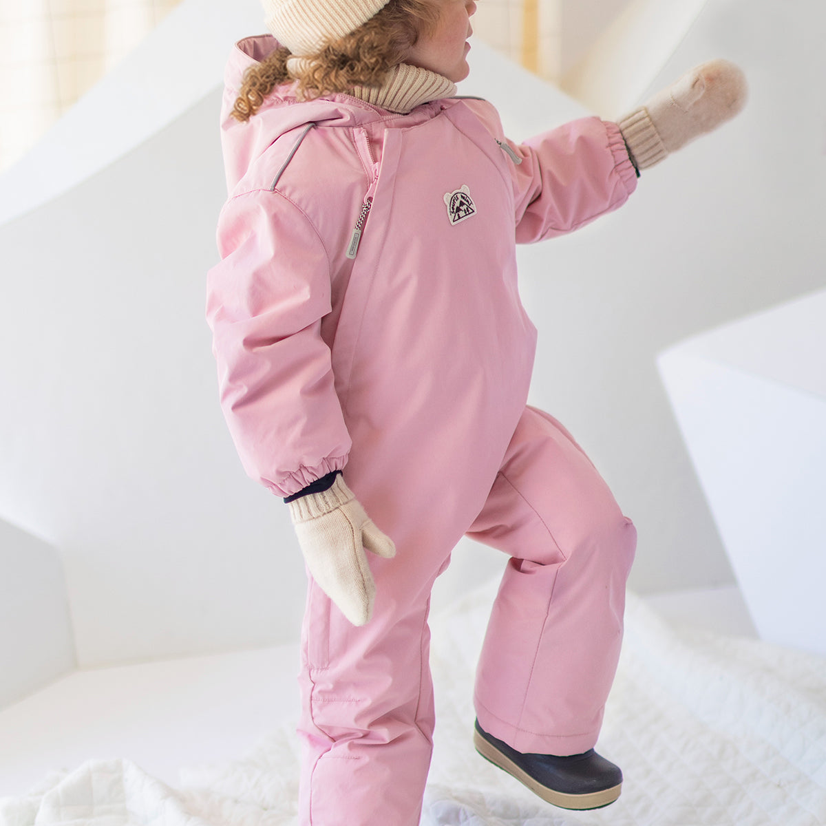 Habit de neige une pièce PERFO+ rose, bébé