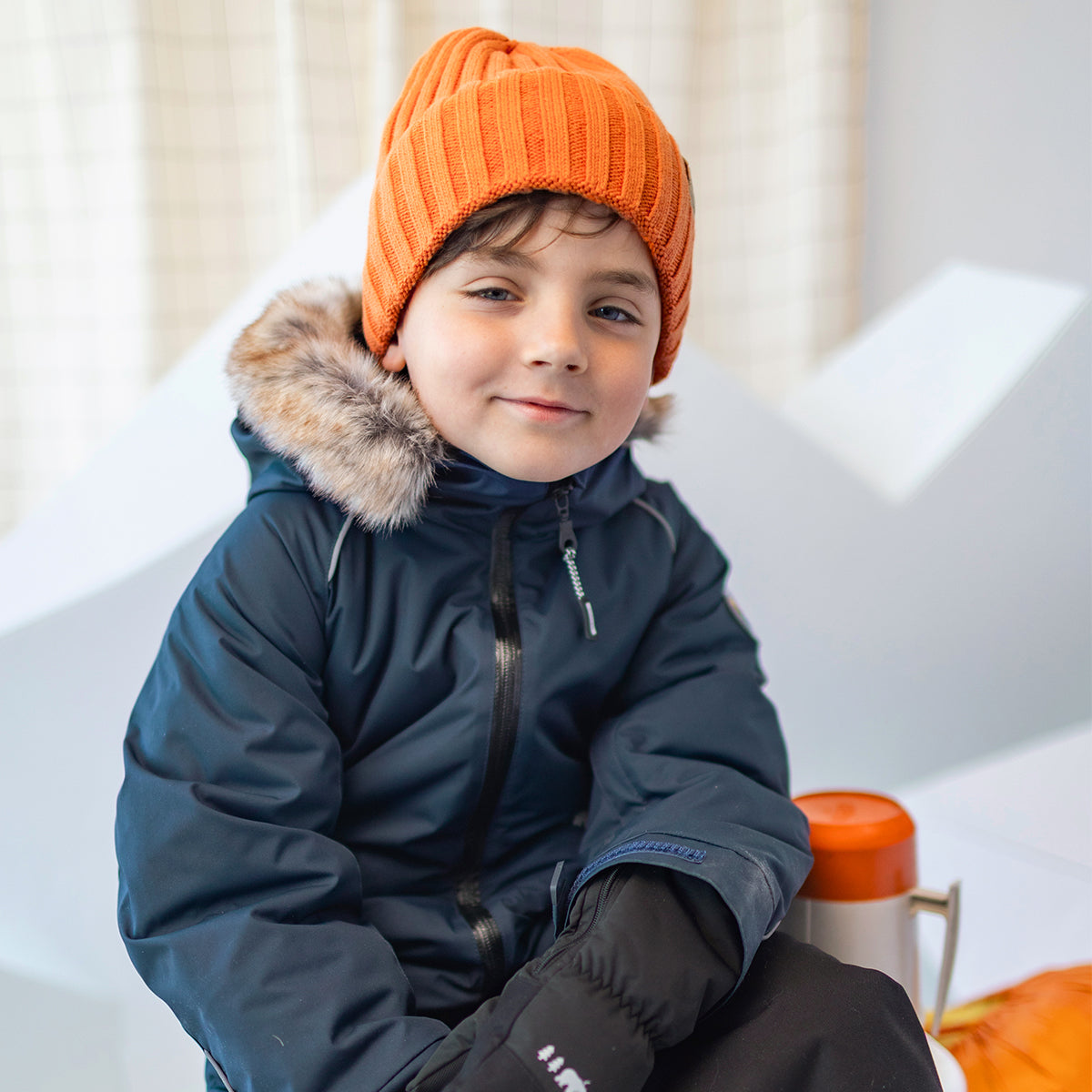 Navy One-Piece Snowsuit, child