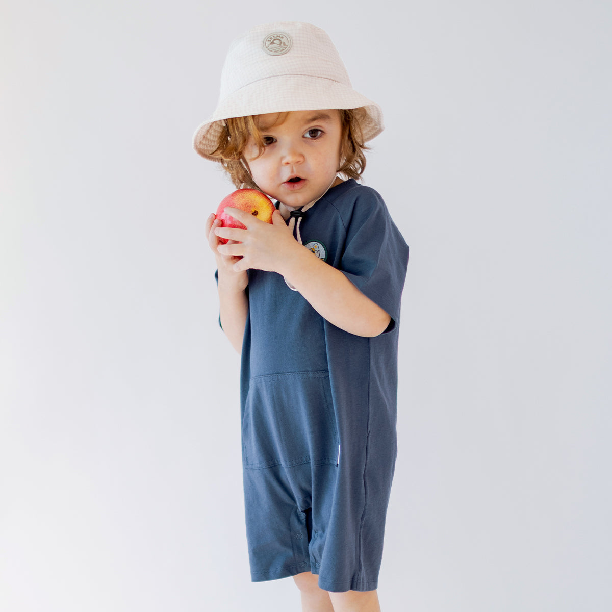 Barboteuse bleue marine, bébé