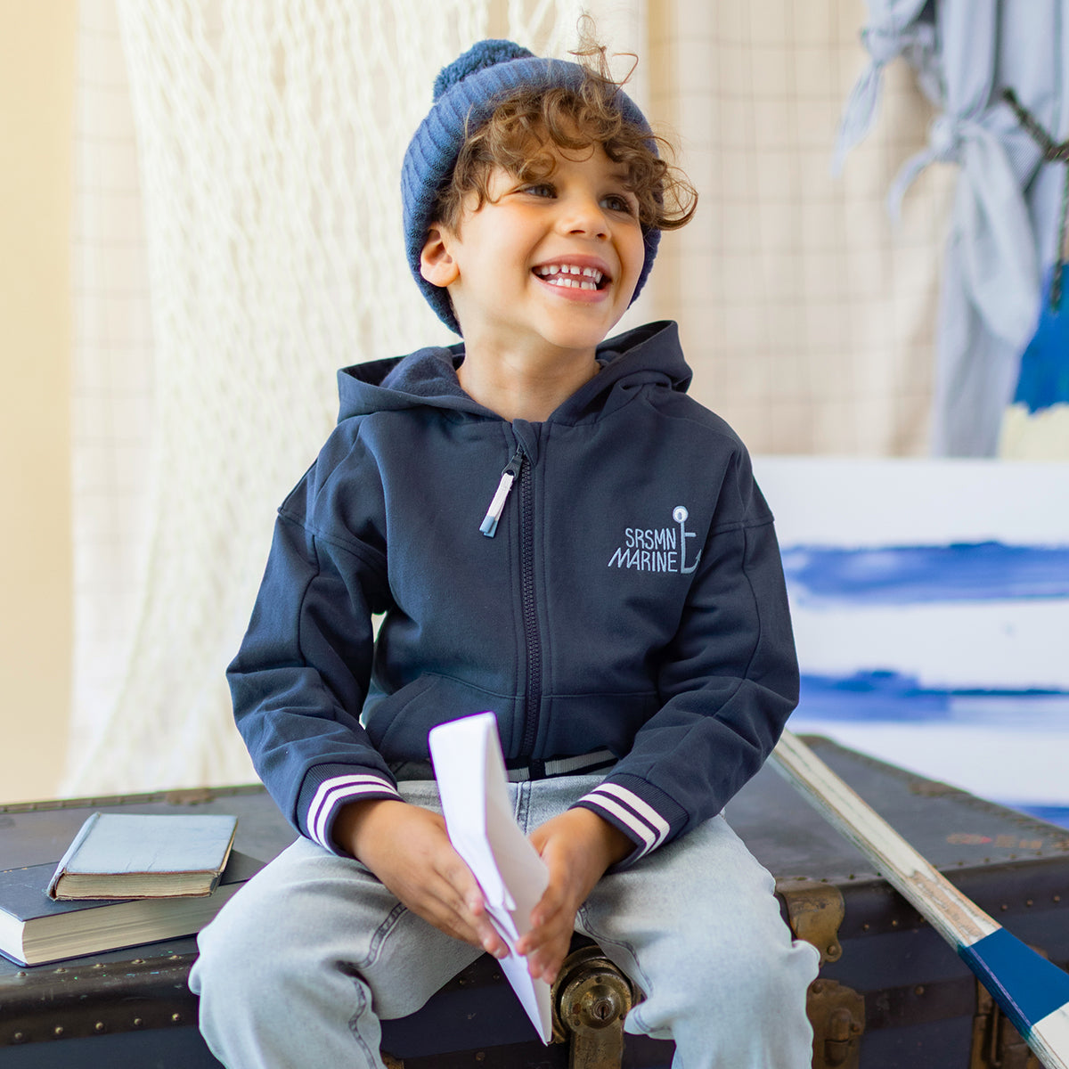 Veste bleu foncé, enfant