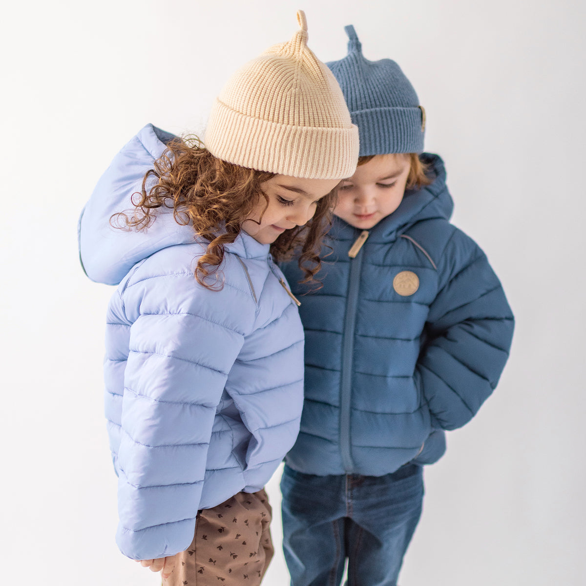 Manteau doudoune bleu pâle, bébé