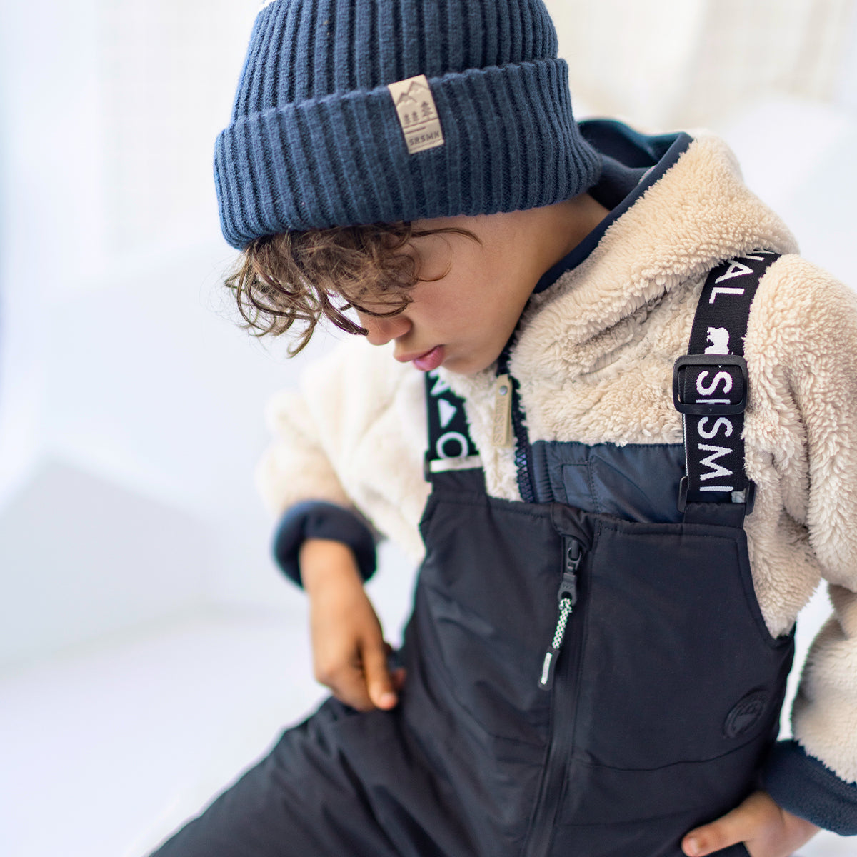 Black Snow Bib Pants, child