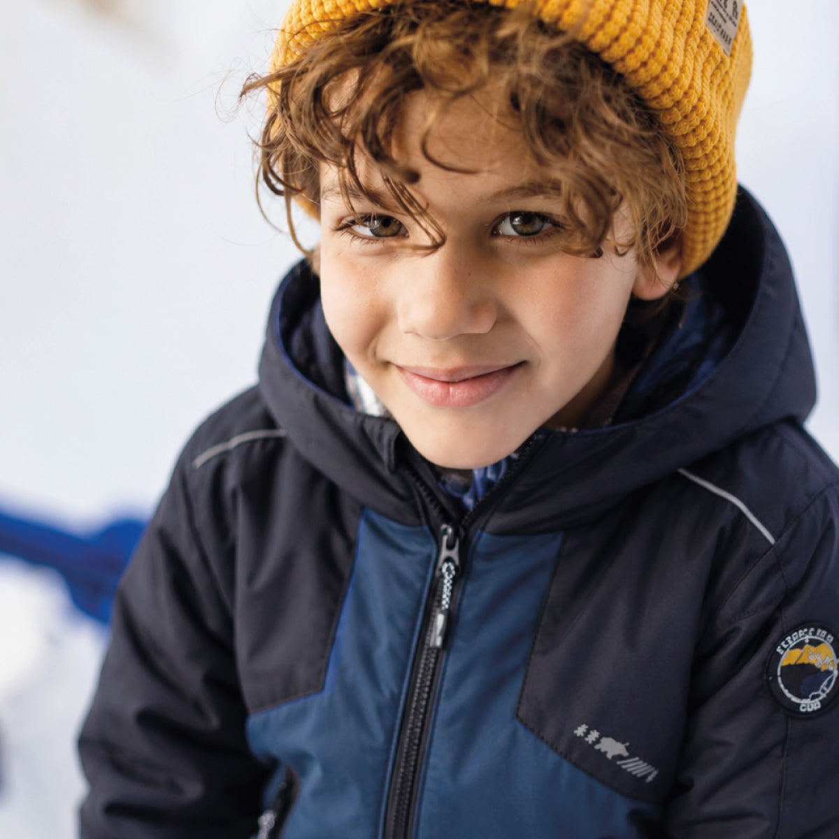 Manteau d'hiver 3 en 1 bleu et noir, enfant