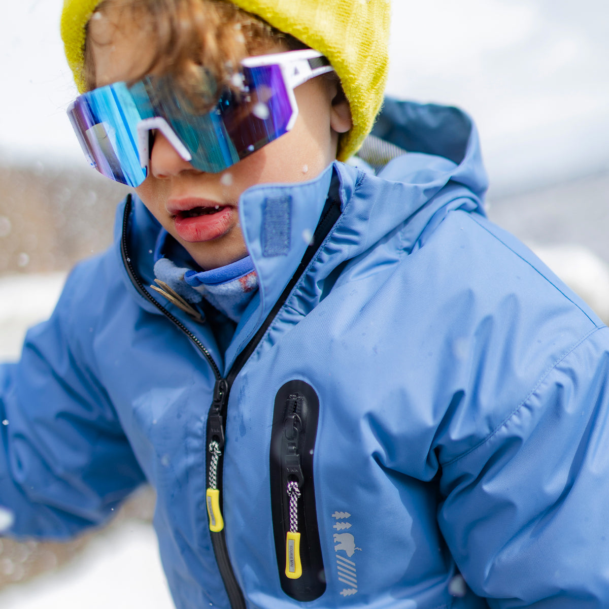 Habit de neige deux pièces PERFO+ bleu et noir, enfant
