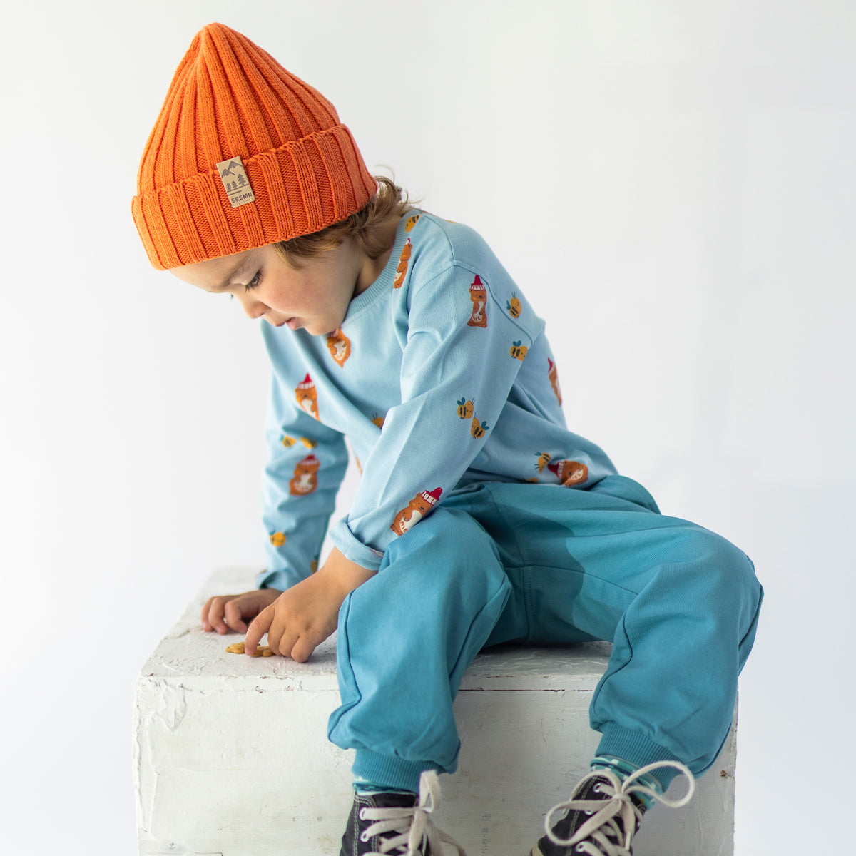 Light blue t-shirt with print, baby