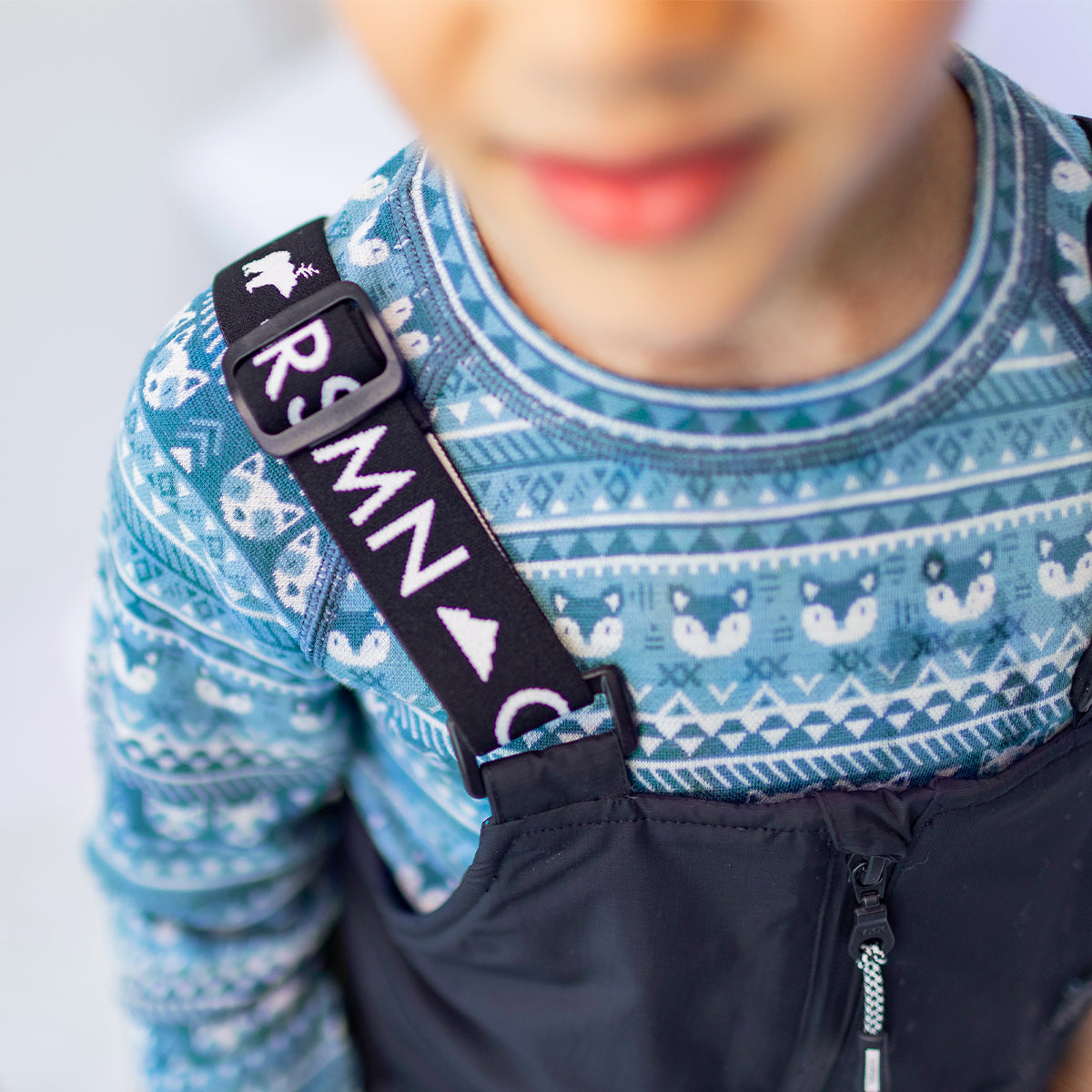 Black Snow Bib Pants, child