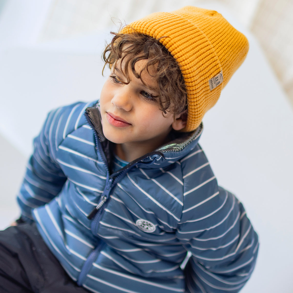 Manteau d'hiver 3 en 1 bleu et noir, enfant