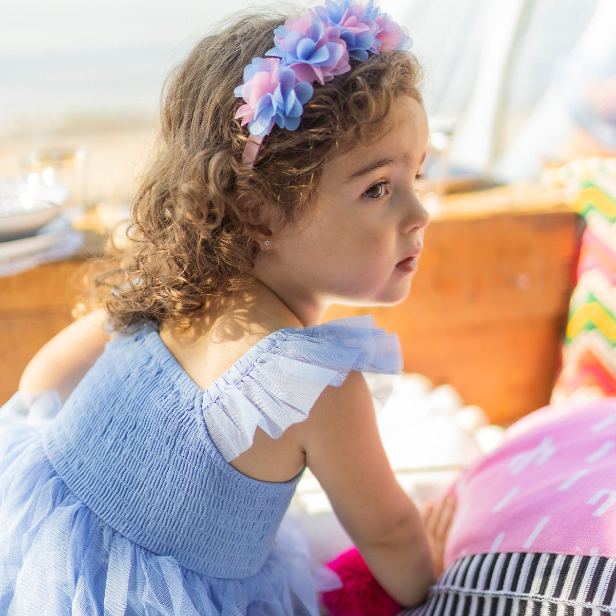 Serre-tête floral, enfant