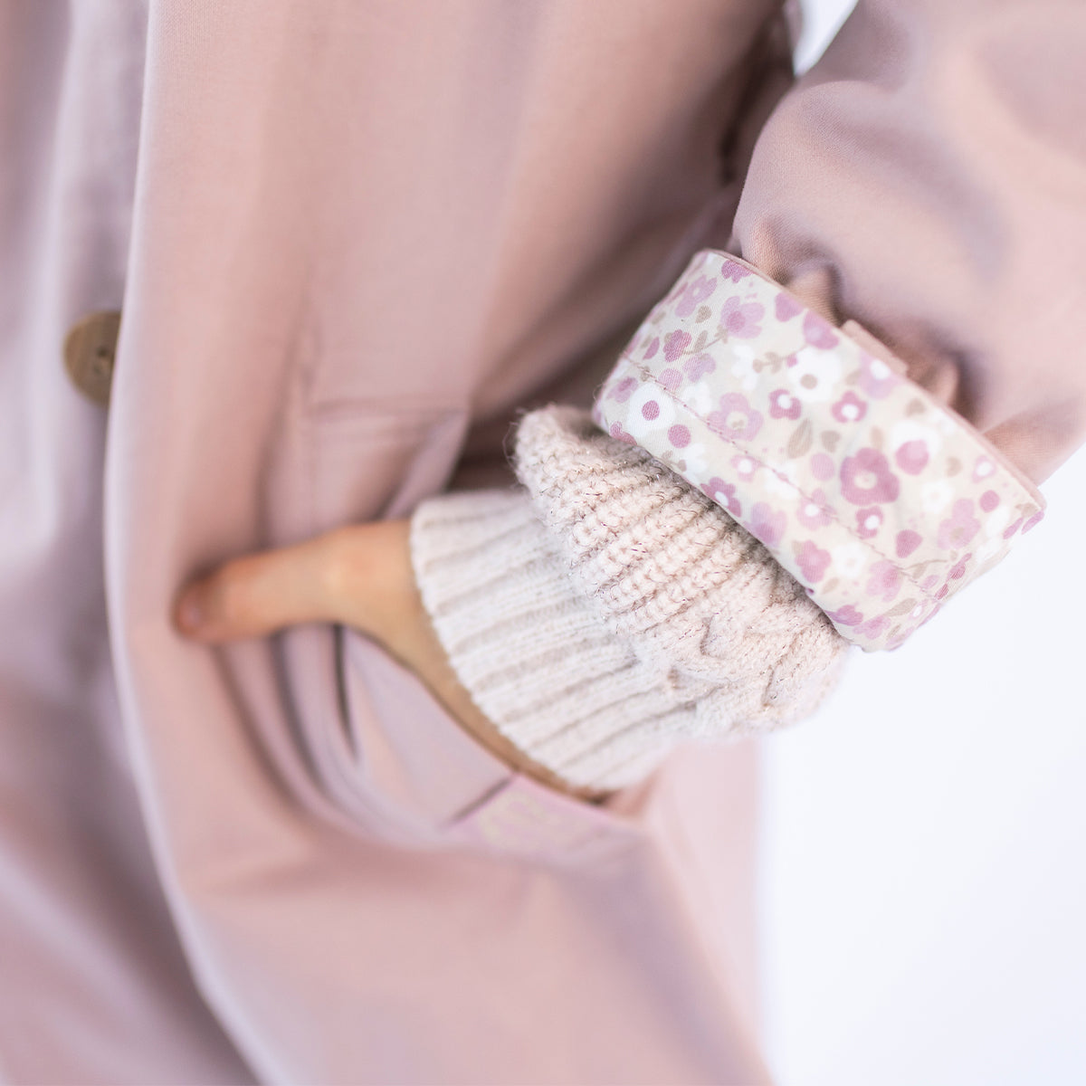 Manteau trench rose, enfant