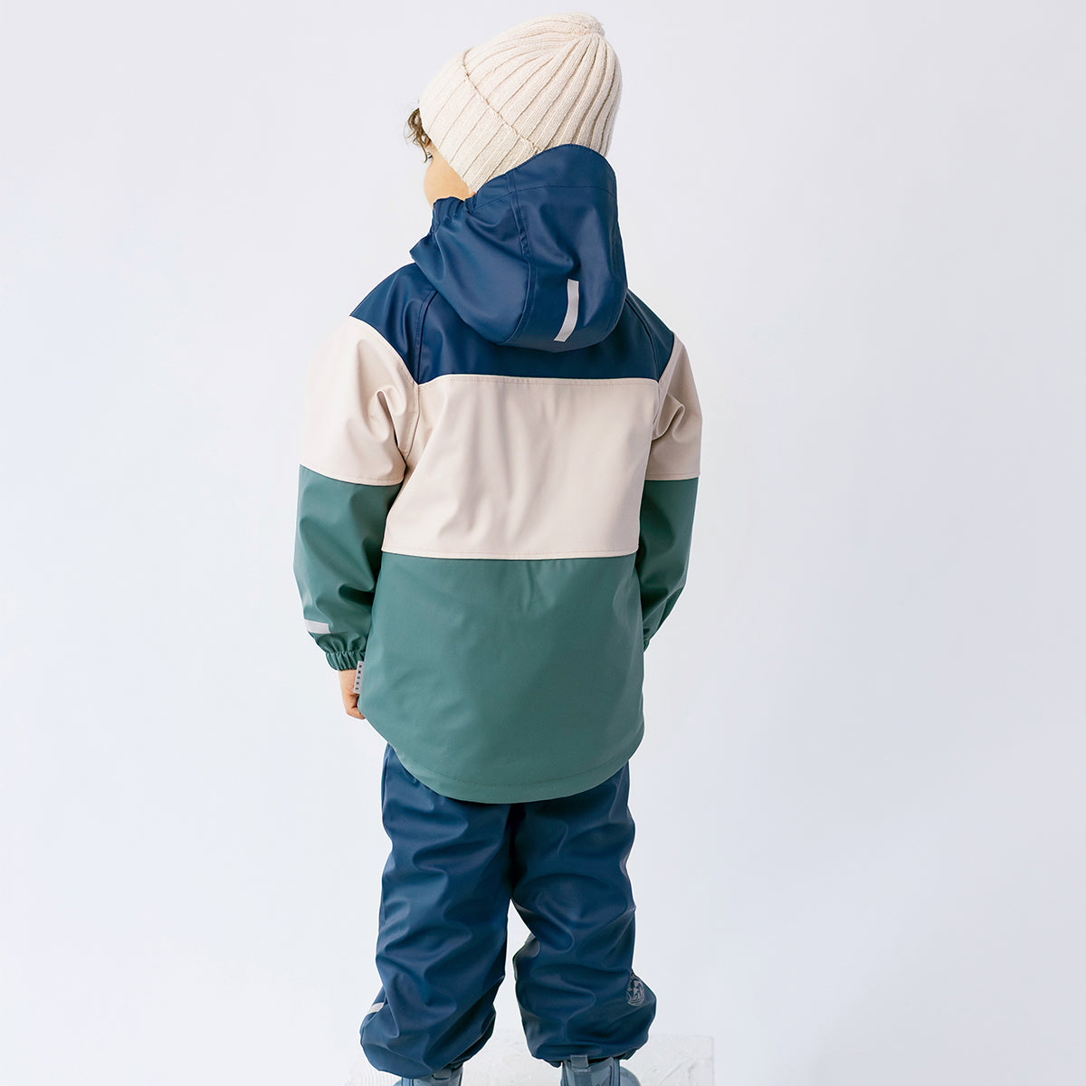 Salopette de pluie bleue, enfant