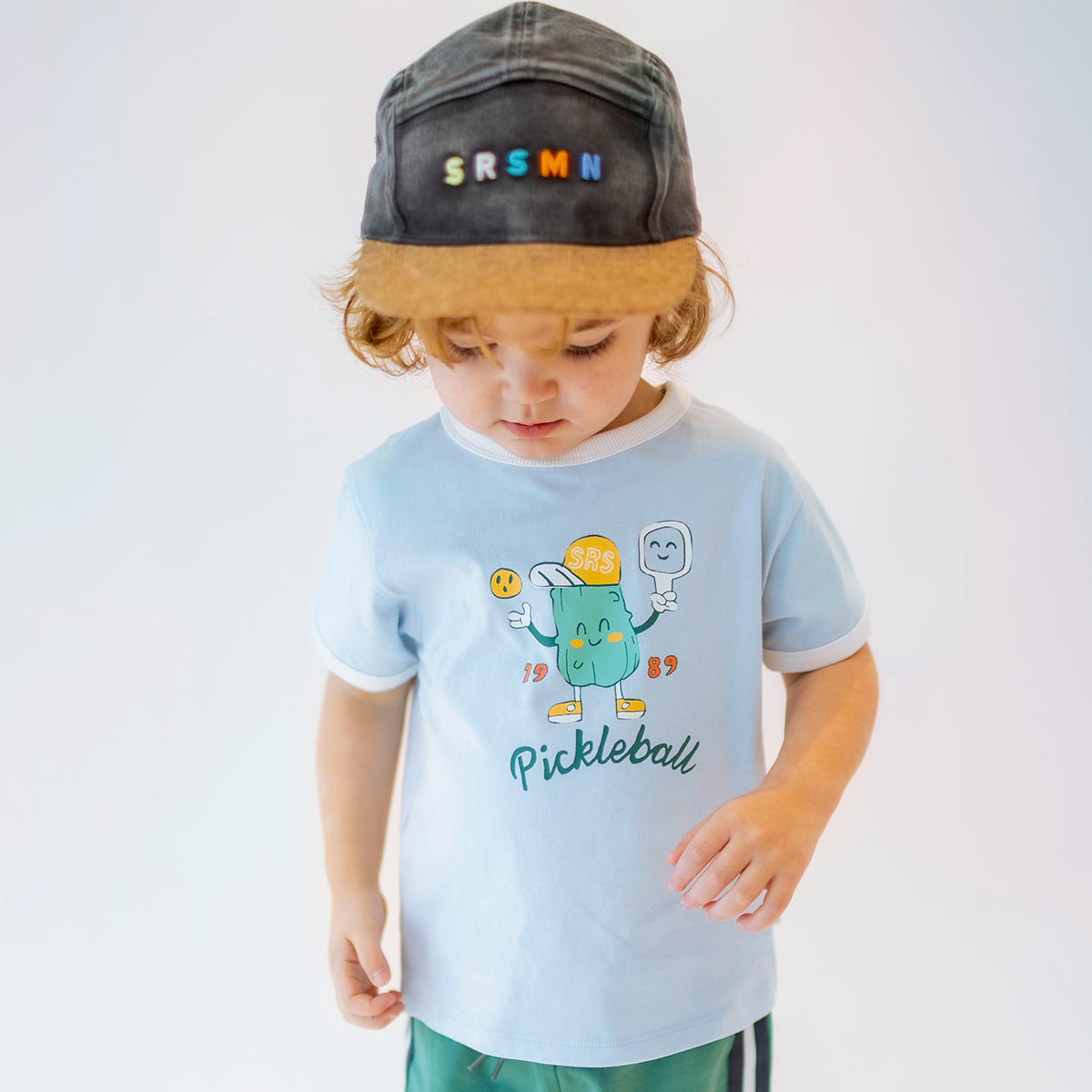 Blue T-shirt with illustration, baby